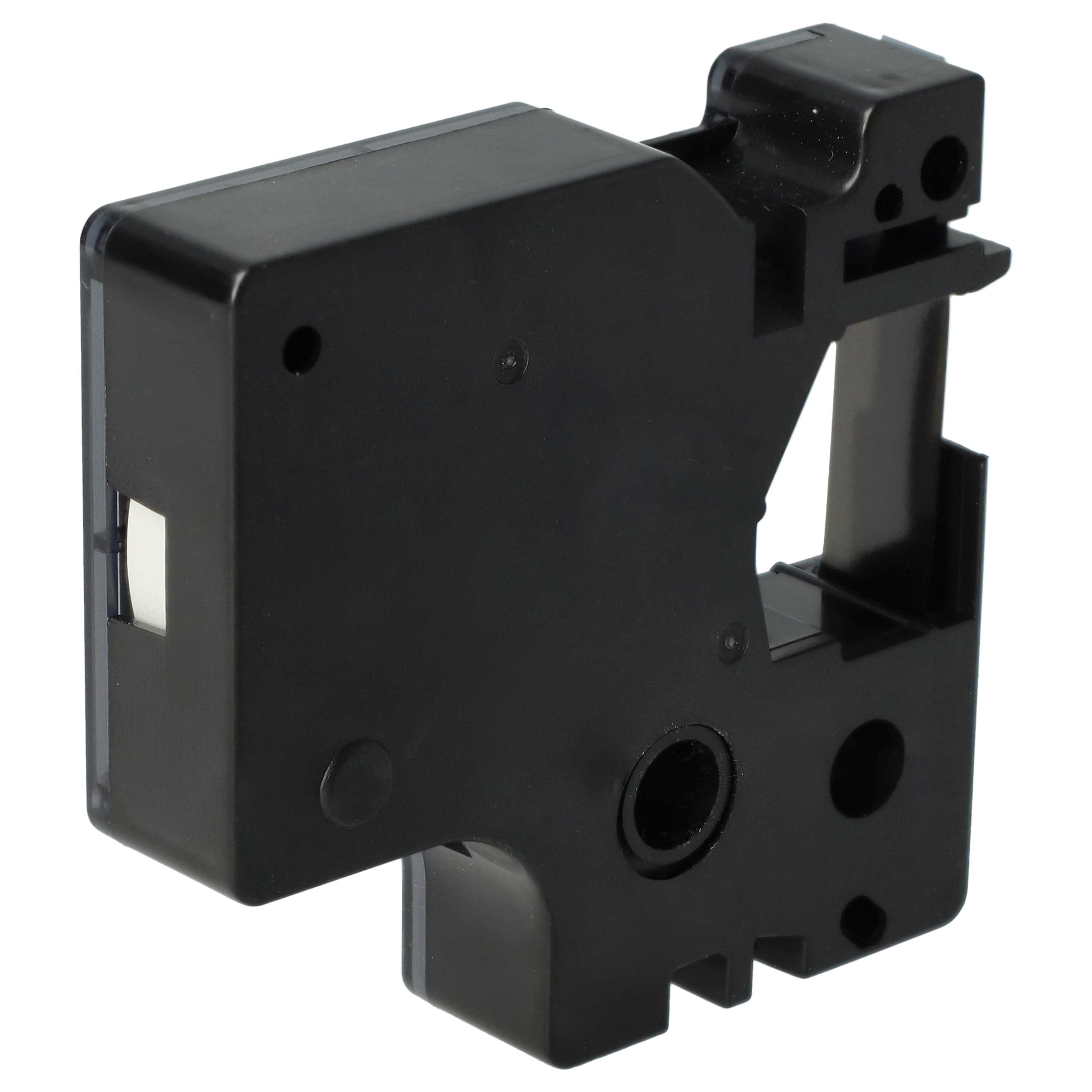 Label Tape replaces Dymo D1, 43622 - 6 mm Black to Silver