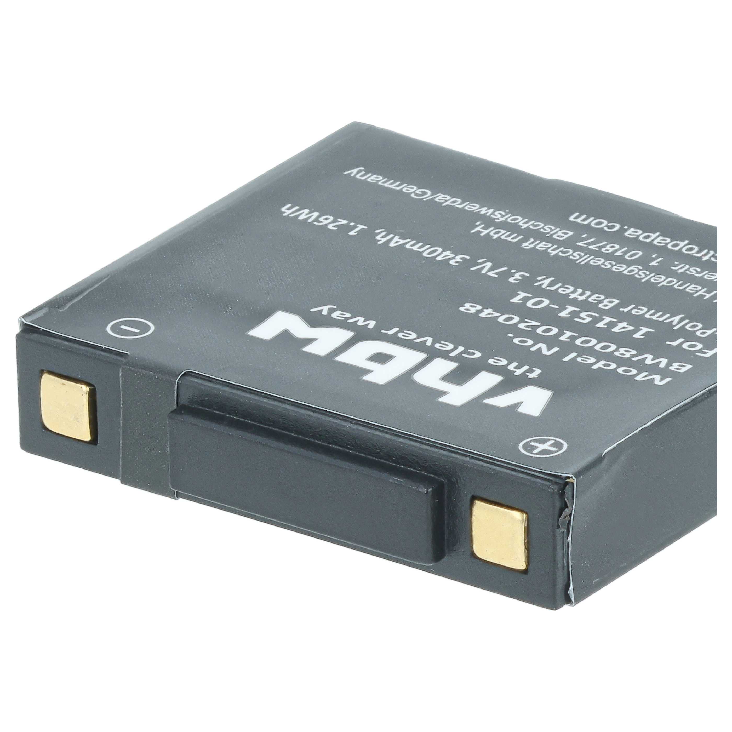 3x Batteria sostituisce GN Netcom 2901-249, 14151-02, 14151-01 per auricolari cuffie - 340mAh 3,7V Li-Poly