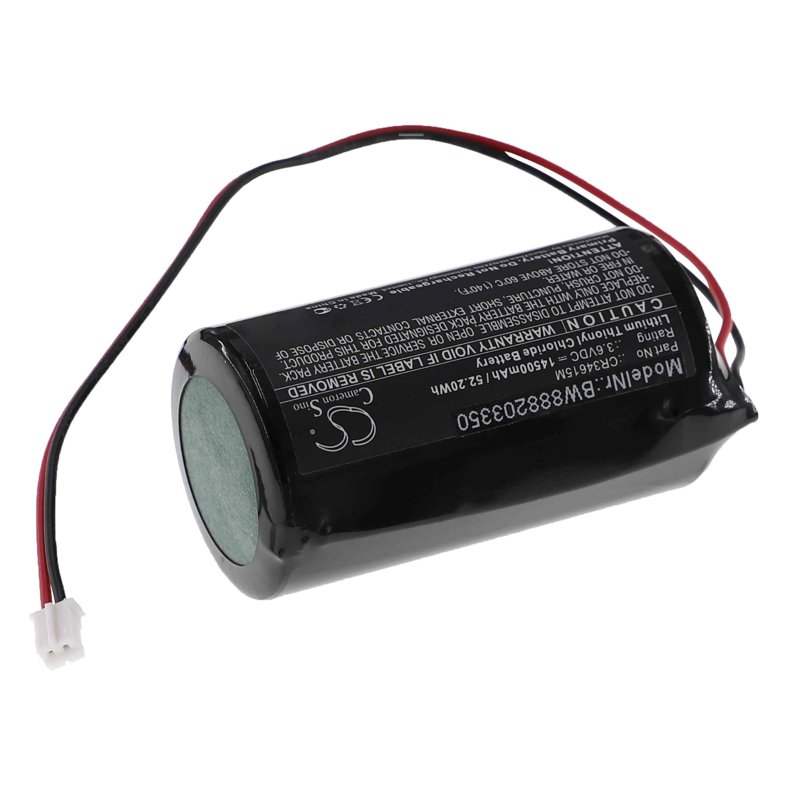 Bateria do alarmu zamiennik Pyronix CR34615M - 14500 mAh 3,6 V Li-SOCl2
