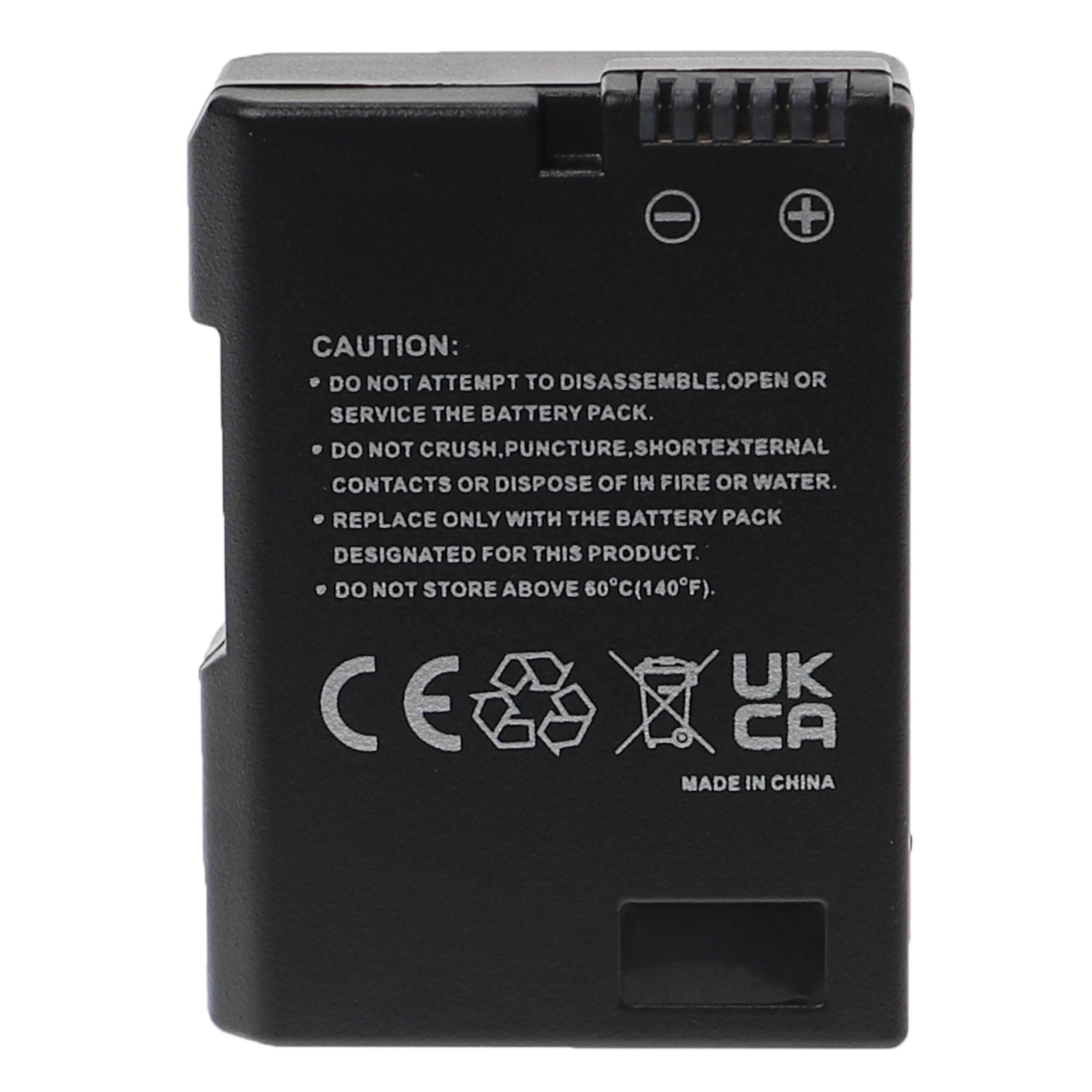 3x Akumulator do aparatu cyfrowego zamiennik Nikon EN-EL14 - 1100 mAh 7,4 V Li-Ion z chipem