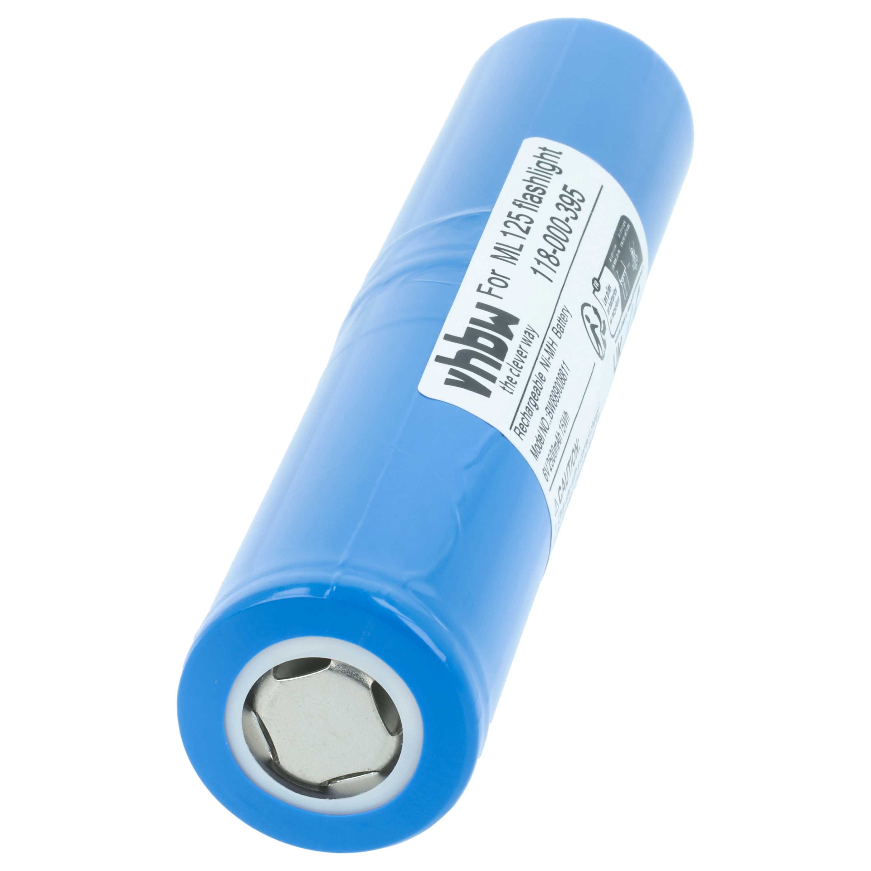 Taschenlampe-Akku als Ersatz für Maglite 118-000-395 für Maglite - 2500mAh 6V NiMH