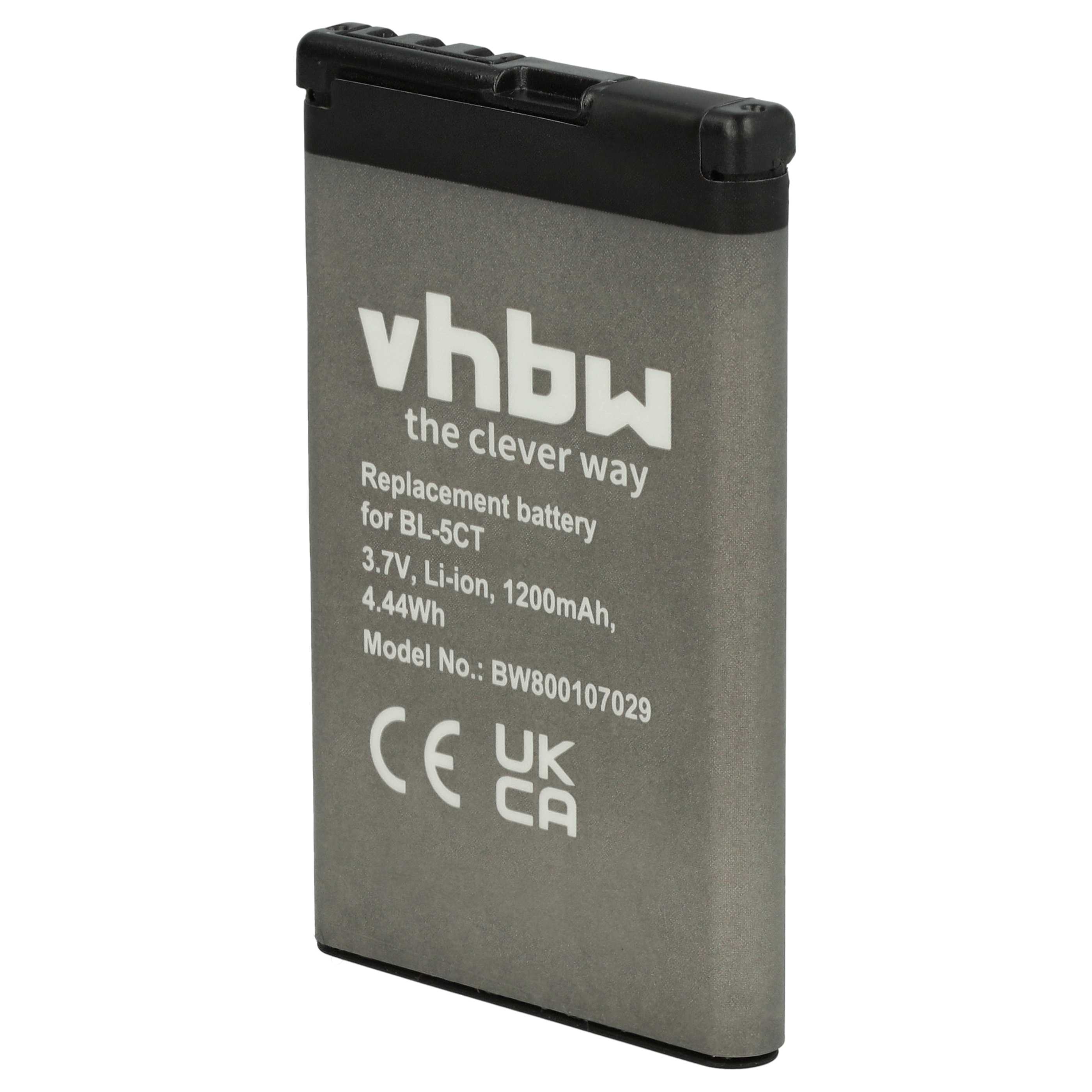 Akumulator do telefonu smartfona zamiennik Nokia BL-5CT - 1200 mAh 3,7 V Li-Ion
