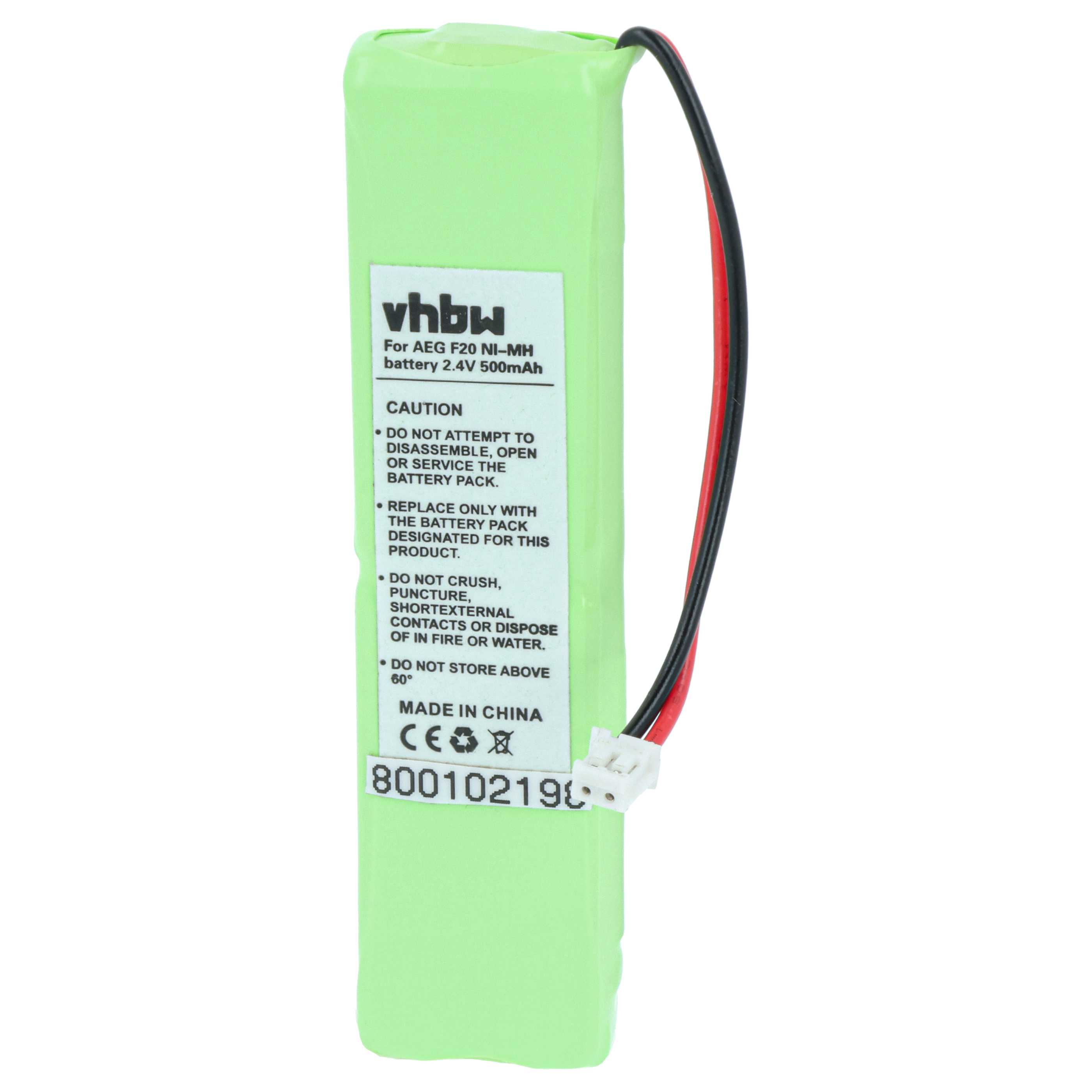 2x Batteries remplace pour téléphone Grundig - 500mAh 2,4V NiMH