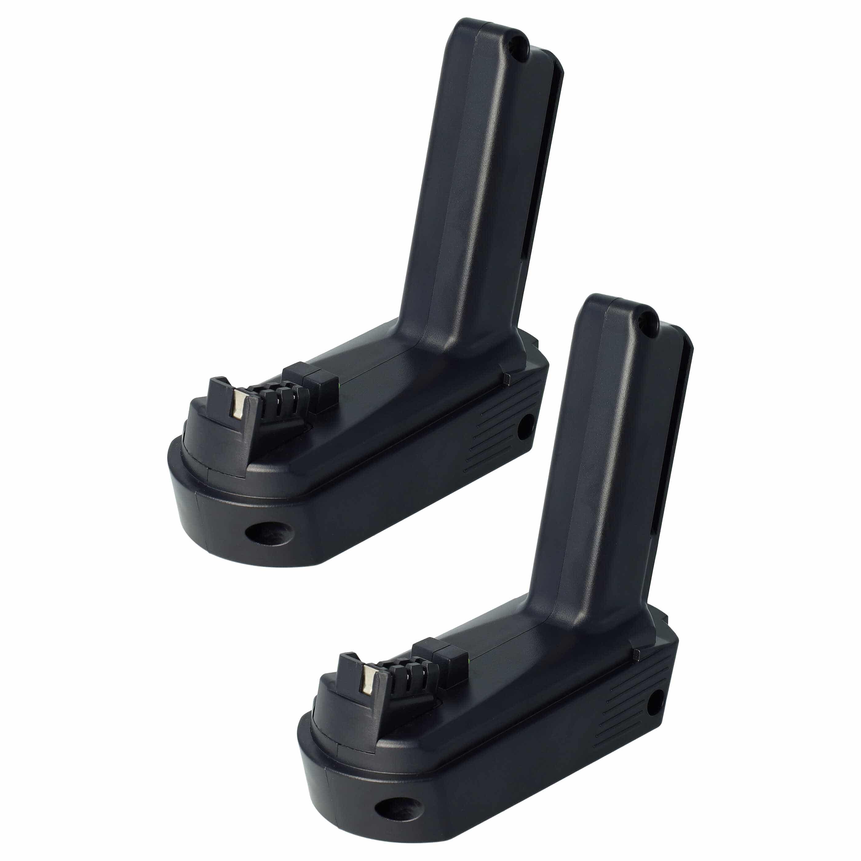 2x Battery replaces Festool 498616, 498338, 498336, 498339 Electric Power Tool - 2500 mAh, 10.8 V, Li-Ion