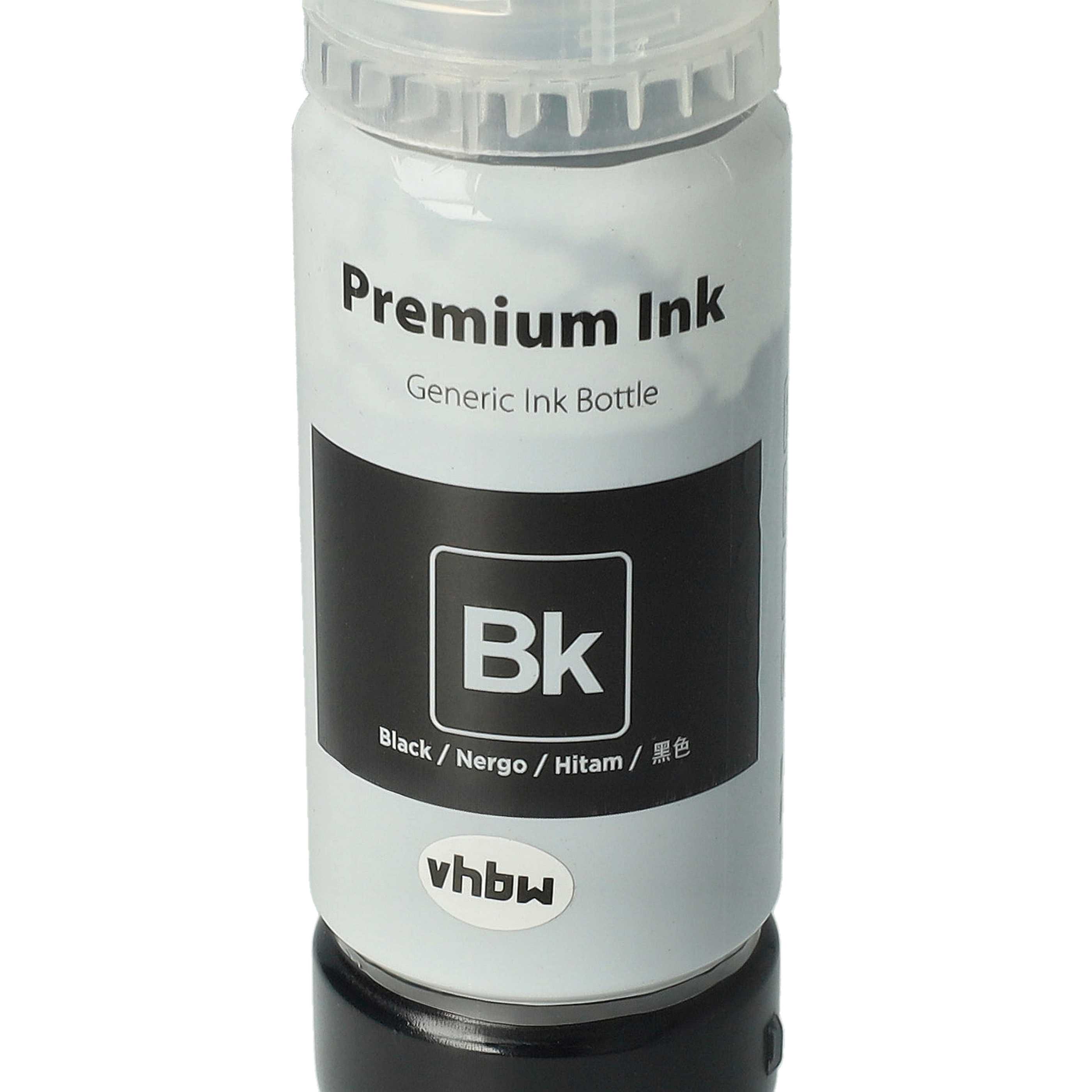 Encre rechargable noire dye remplace Epson 102 black dye pour imprimante Epson, 70ml