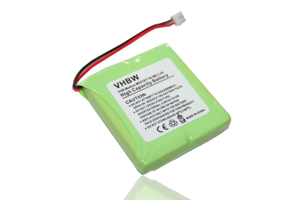 Batteria Di Ricambio NiMH Per Medion 5M702BMX | 2,4V 500mAh | Sostitutiva Per Telecomandi E Dispositivi