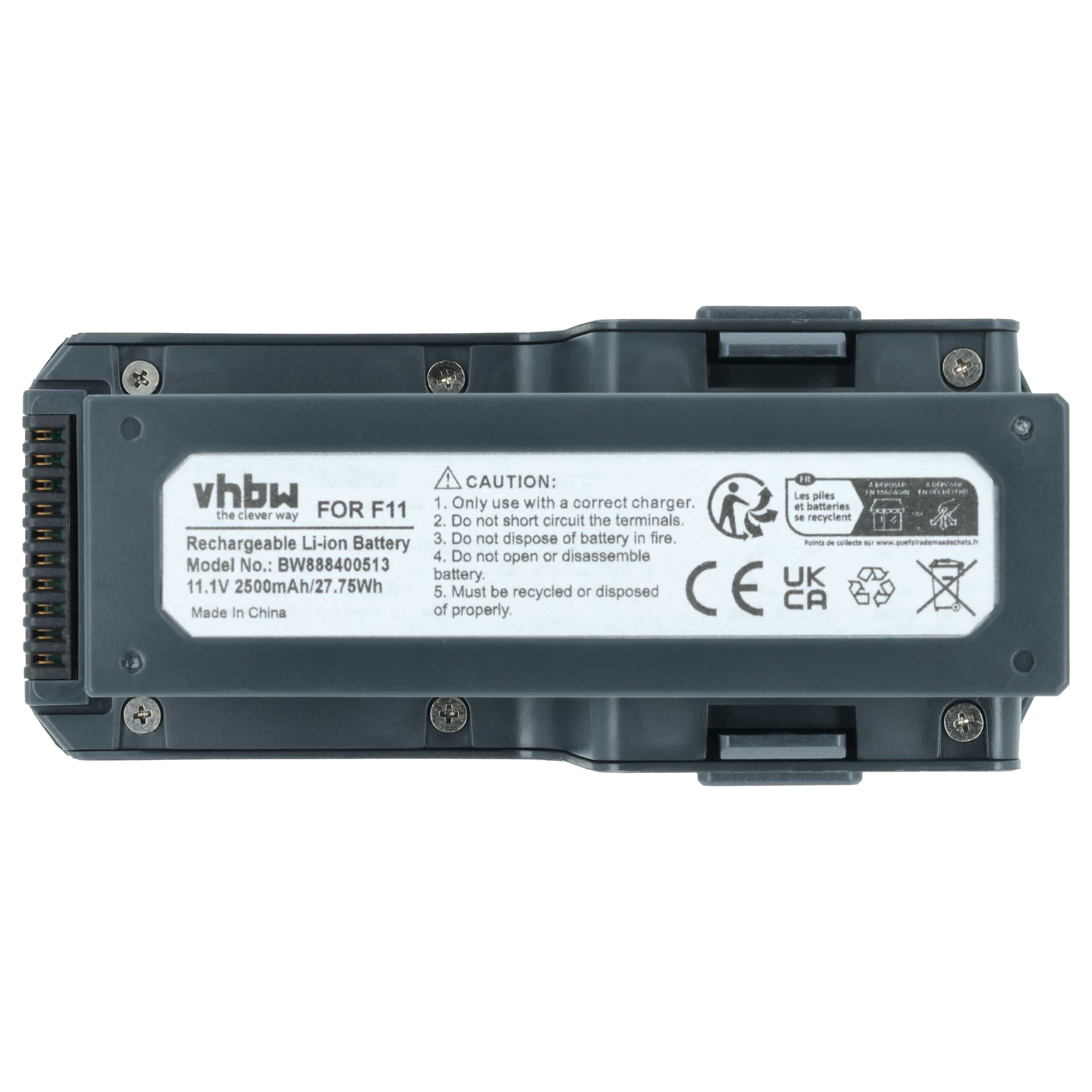 2x Batteries pour drone SJRC F11 GPS- 2500mAh 11,1V Li-polymère