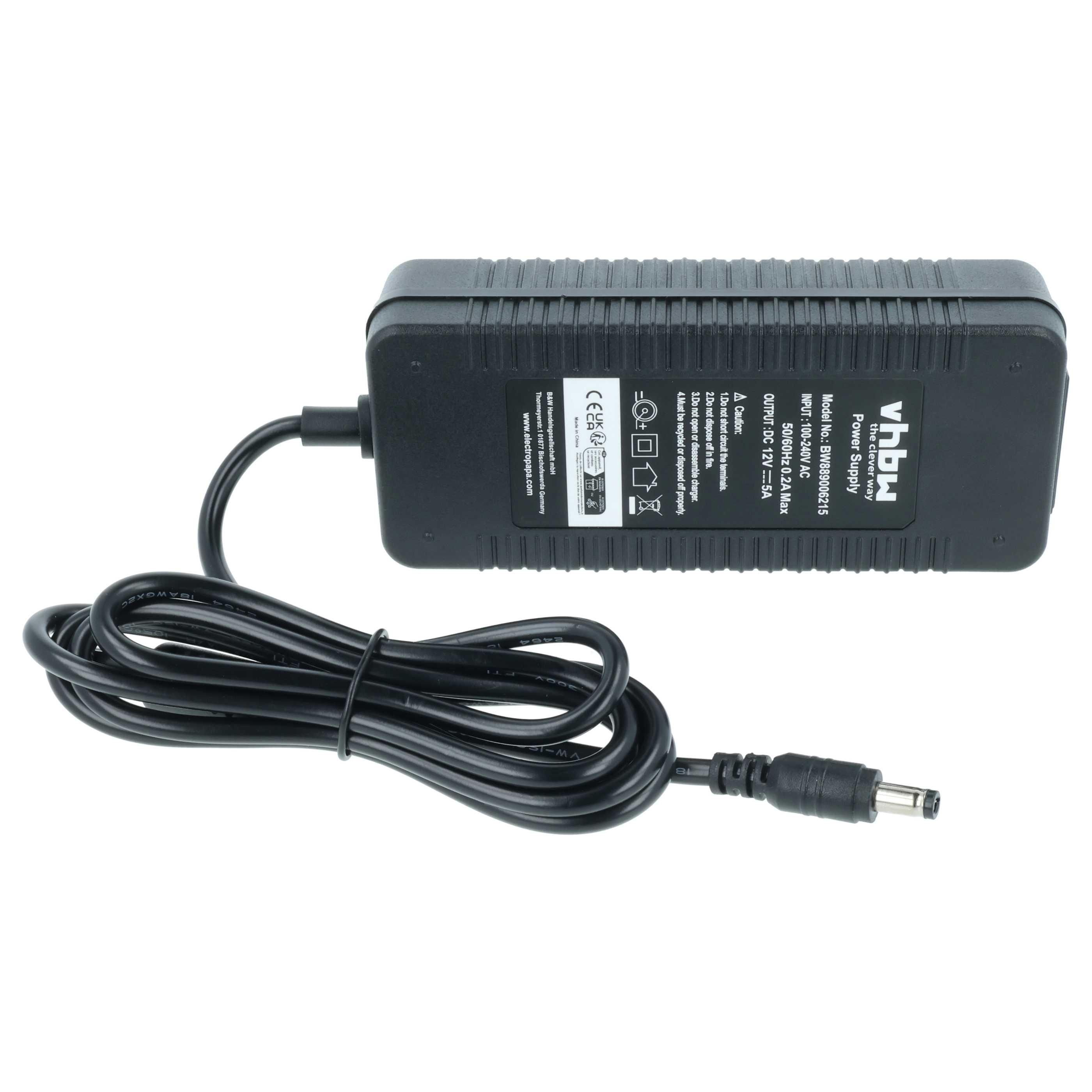 Mains Power Adapter suitable for Wahoo KICKR CORE, ROLLR, SNAP Fitness Equipment, Home Trainer - 17.5 cm