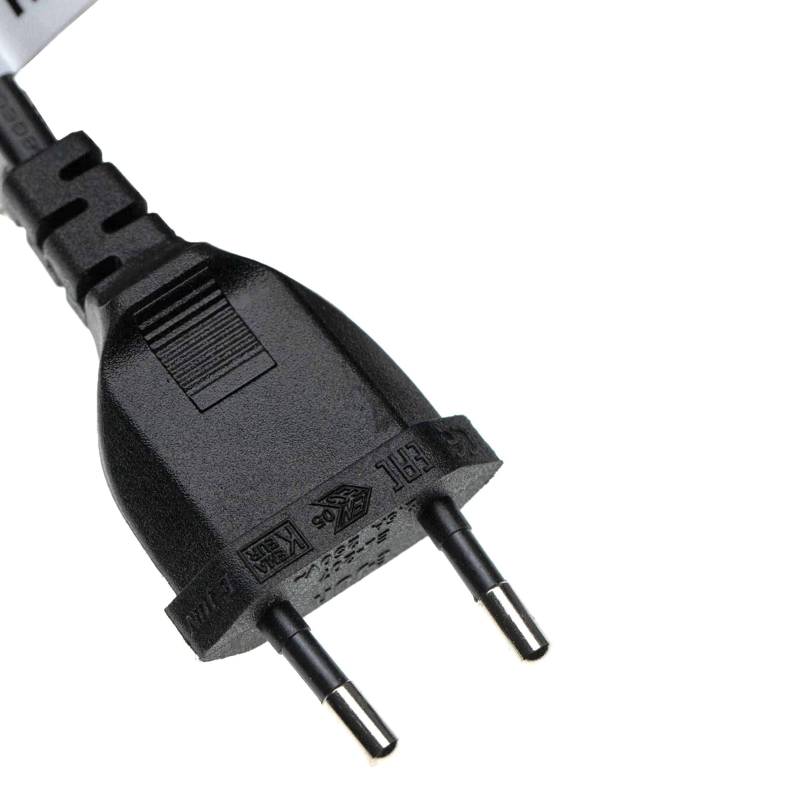 Cable de red C7 euroconector compatible con dispositivo IEC - 1 m, 90° Gewinkelt