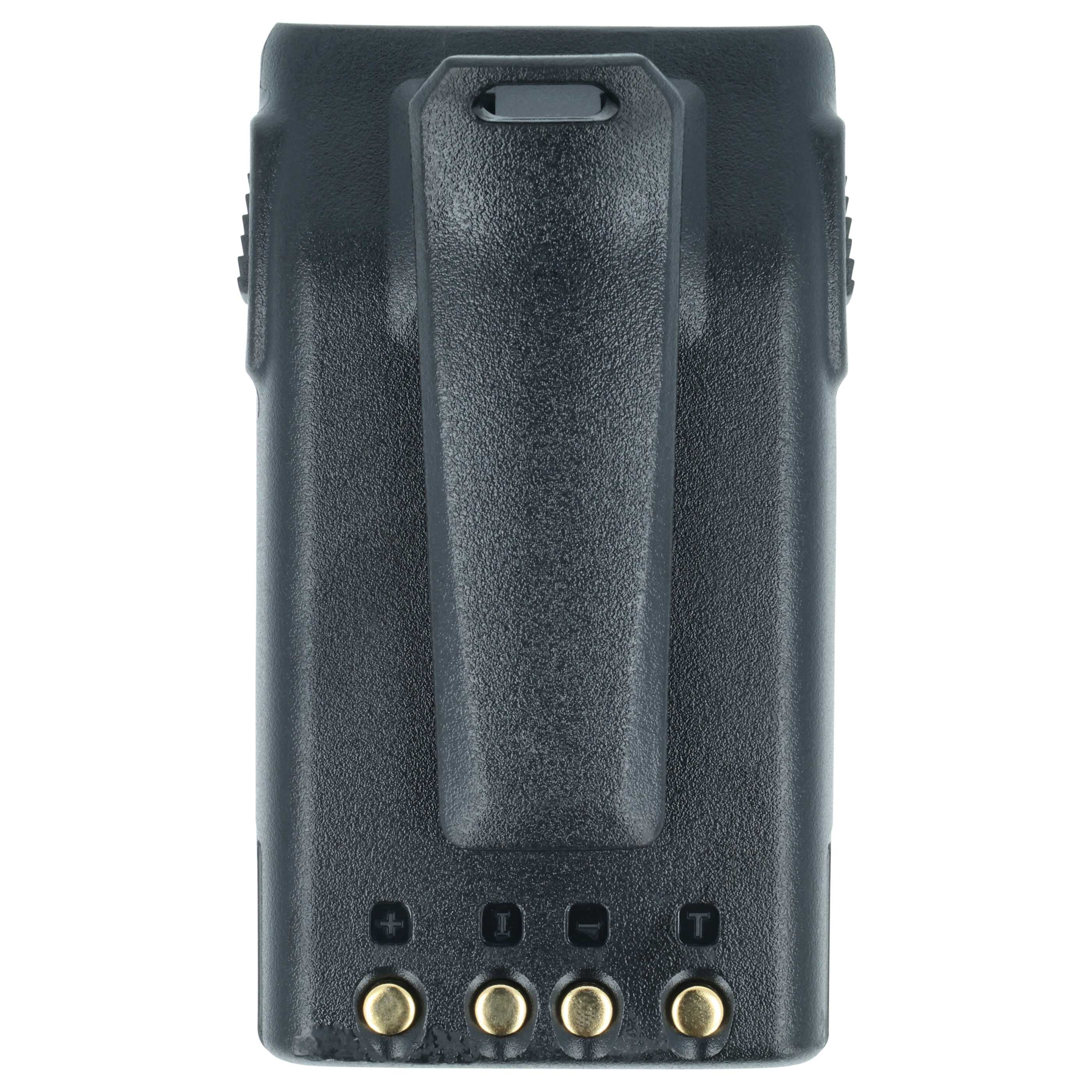 Radio 2x Battery replaces BLO-004, BLO-007, BLO-001 - 1400 mAh 7.4 V Li-Ion + Belt Clip