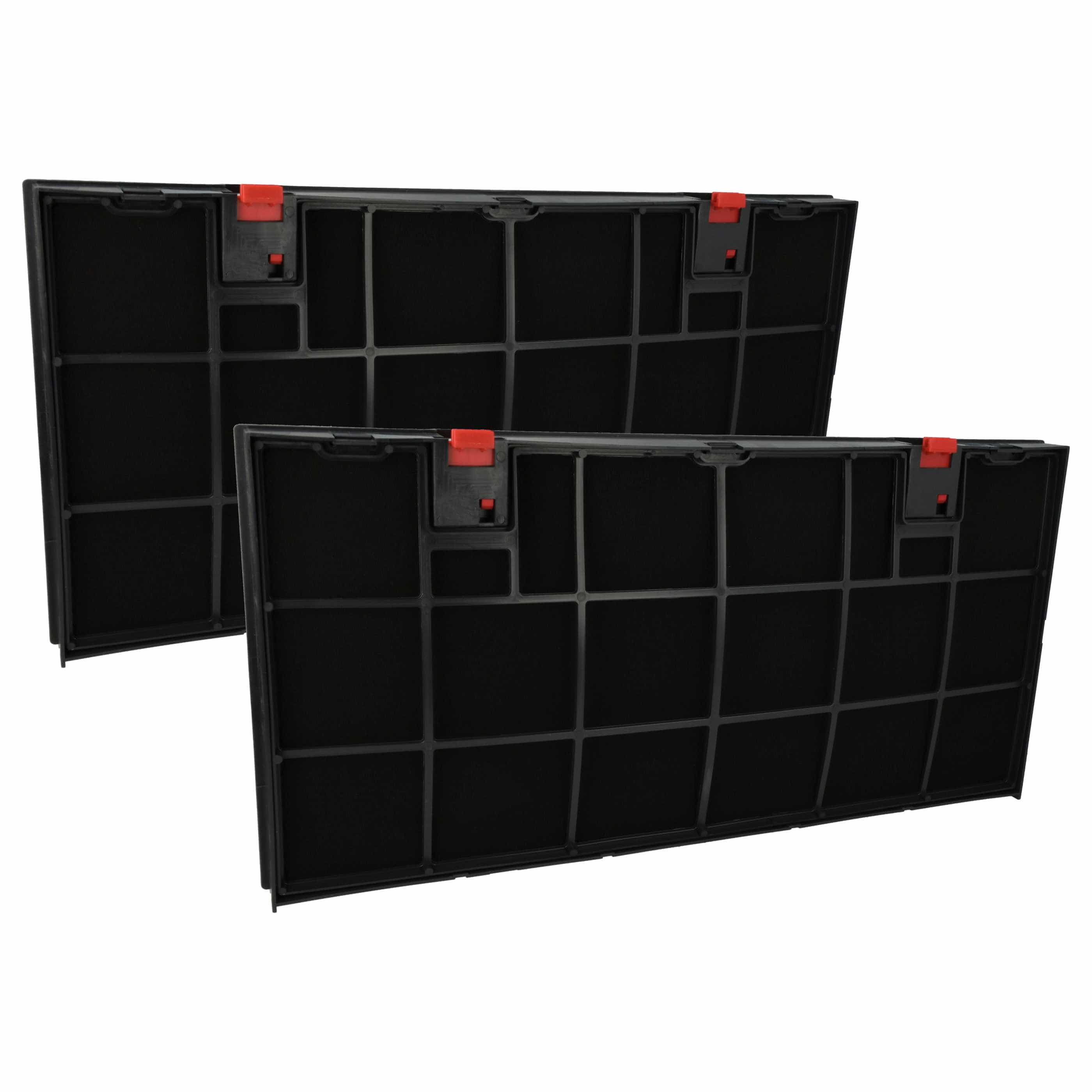 2x Filtres à charbon actif remplace AEG 1250221363005, 0243271009, 4006121521 pour hotte Bauknecht