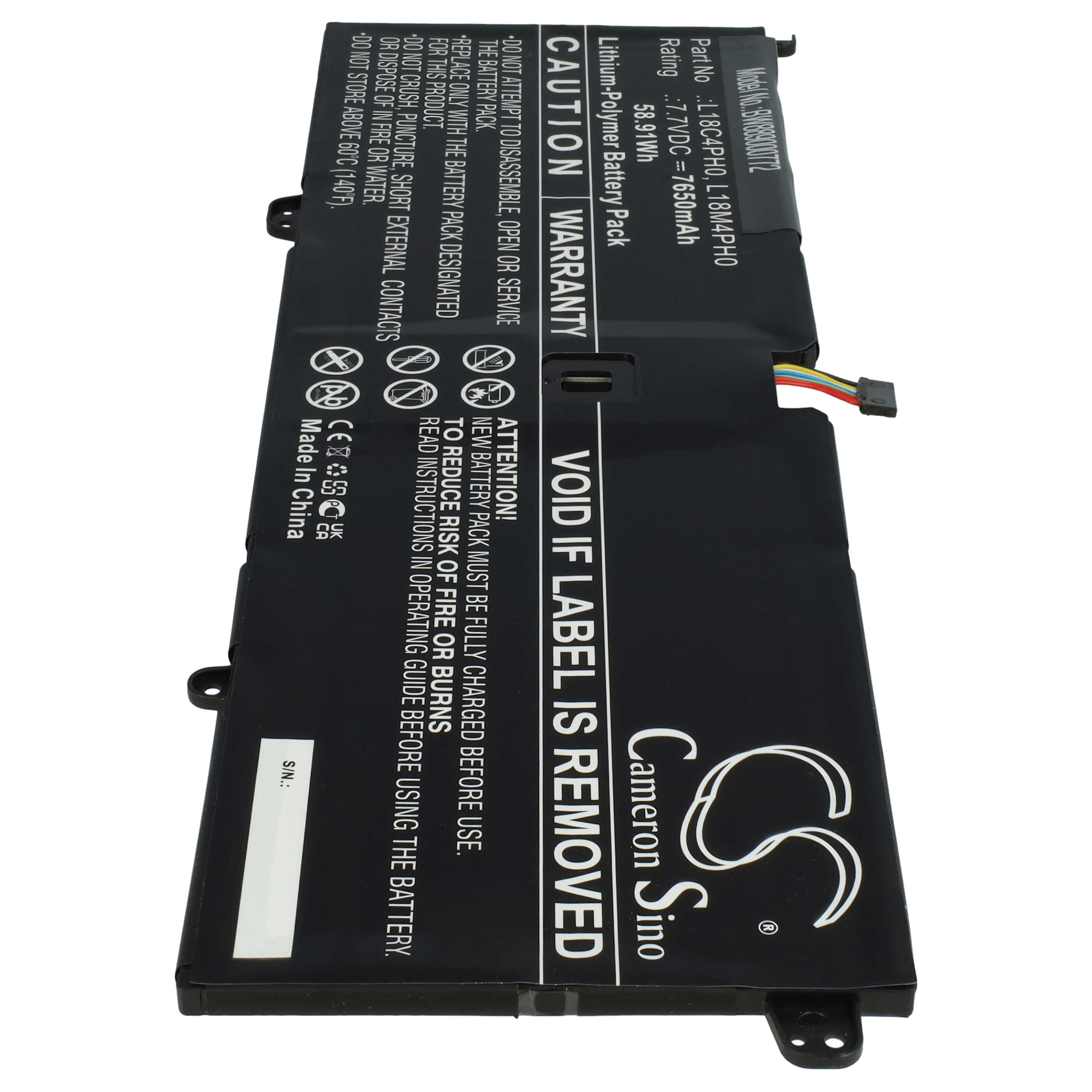 Notebook Battery Replacement for Lenovo 5B10T11585, 5B10T11586, 5B10T11686 - 7650mAh 7.7V Li-polymer