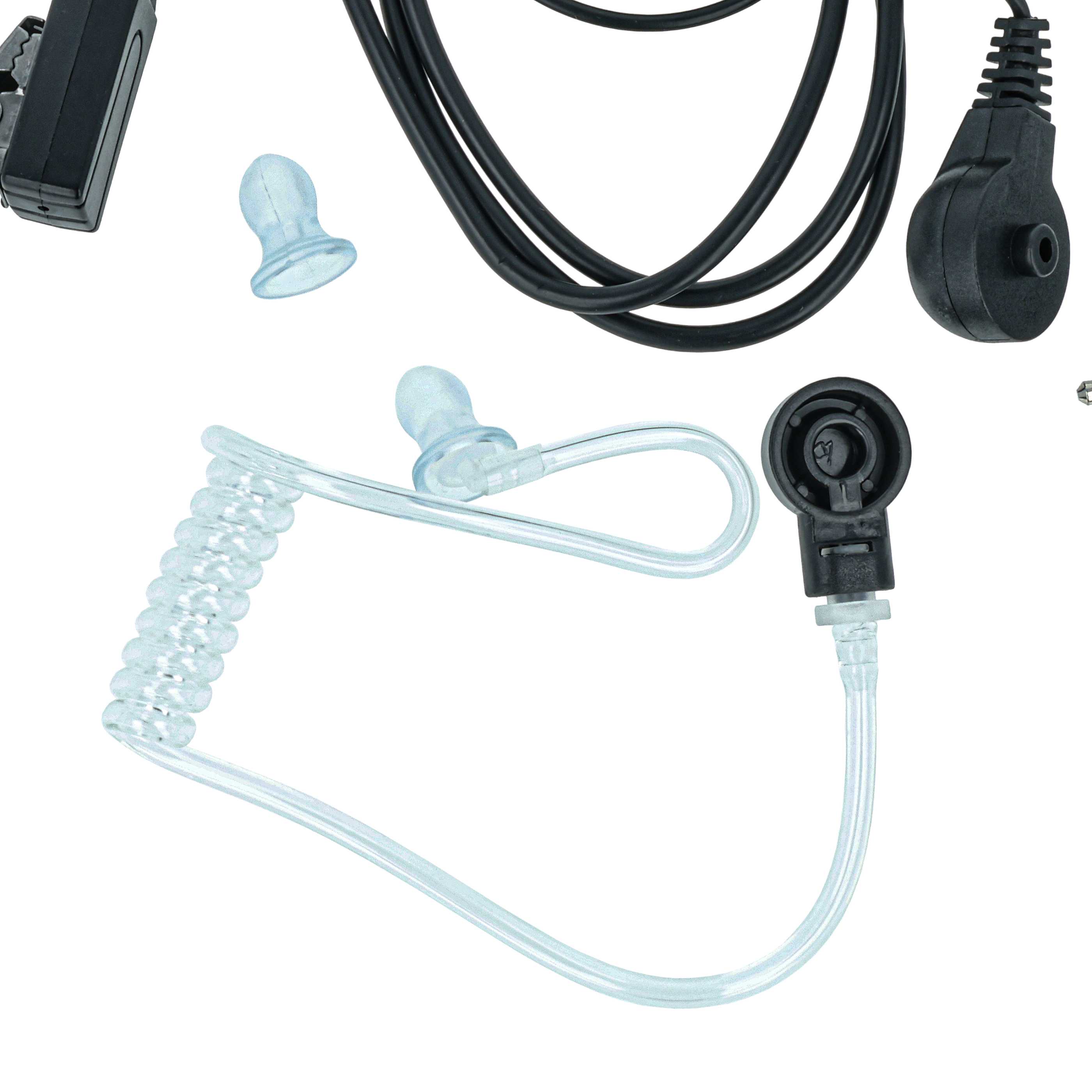 10x Słuchawka z mikrofonem do radiotelefonu Hyt / Hytera PD500 - mikrofon PTT + klips + fonowód