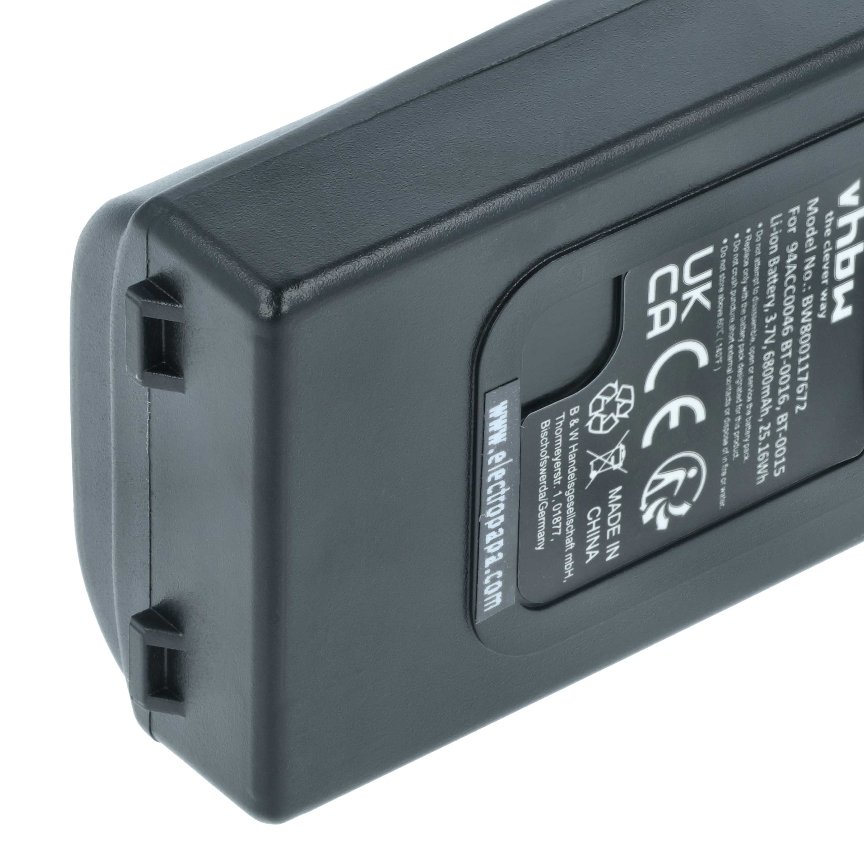 5x Akumulator do czytnika kodów kreskowych zamiennik Datalogic 94ACC0048, 94ACC0046 - 6800 mAh 3,7 V Li-Ion