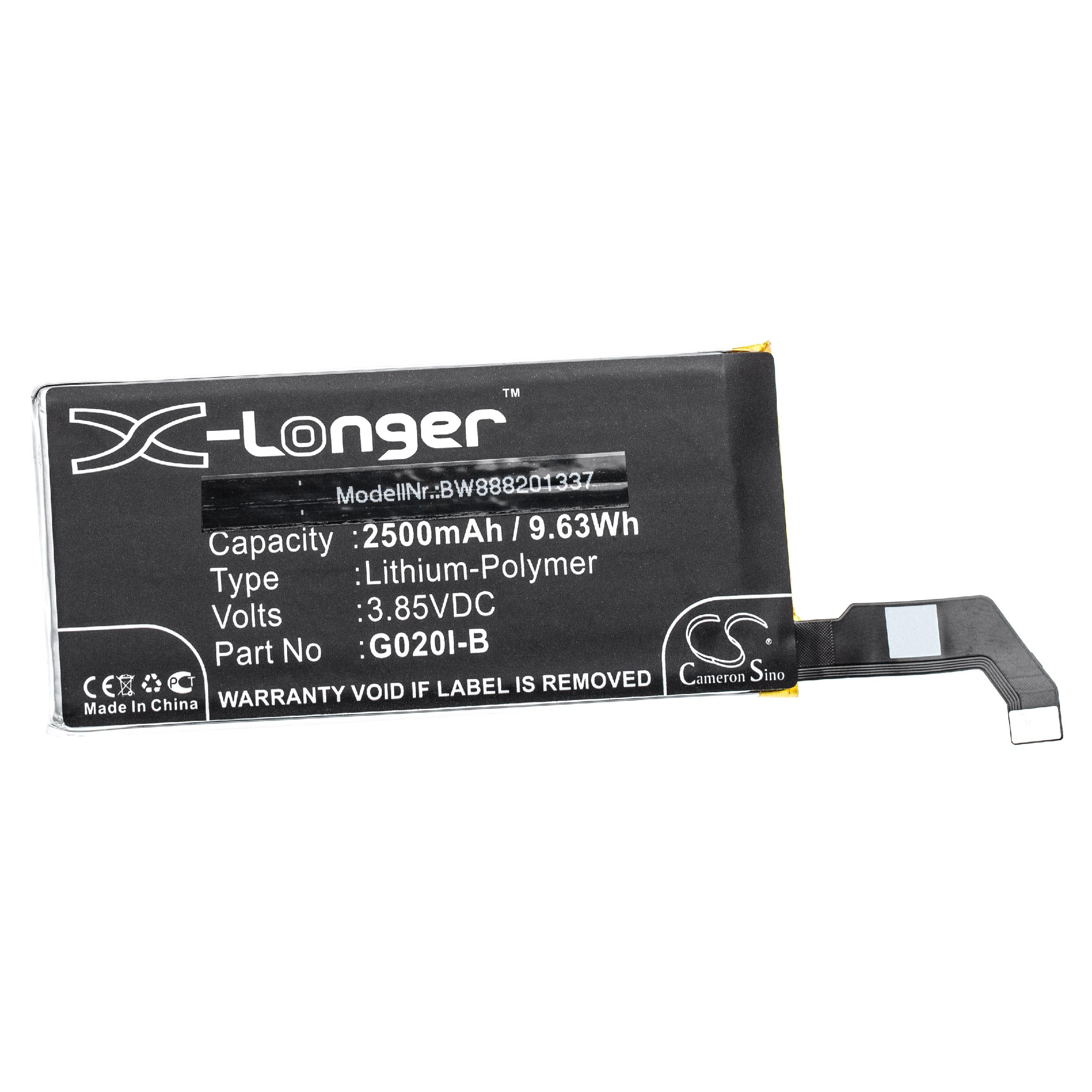 Akumulator do telefonu smartfona zamiennik Google G020I-B - 2500 mAh 3,85 V LiPo