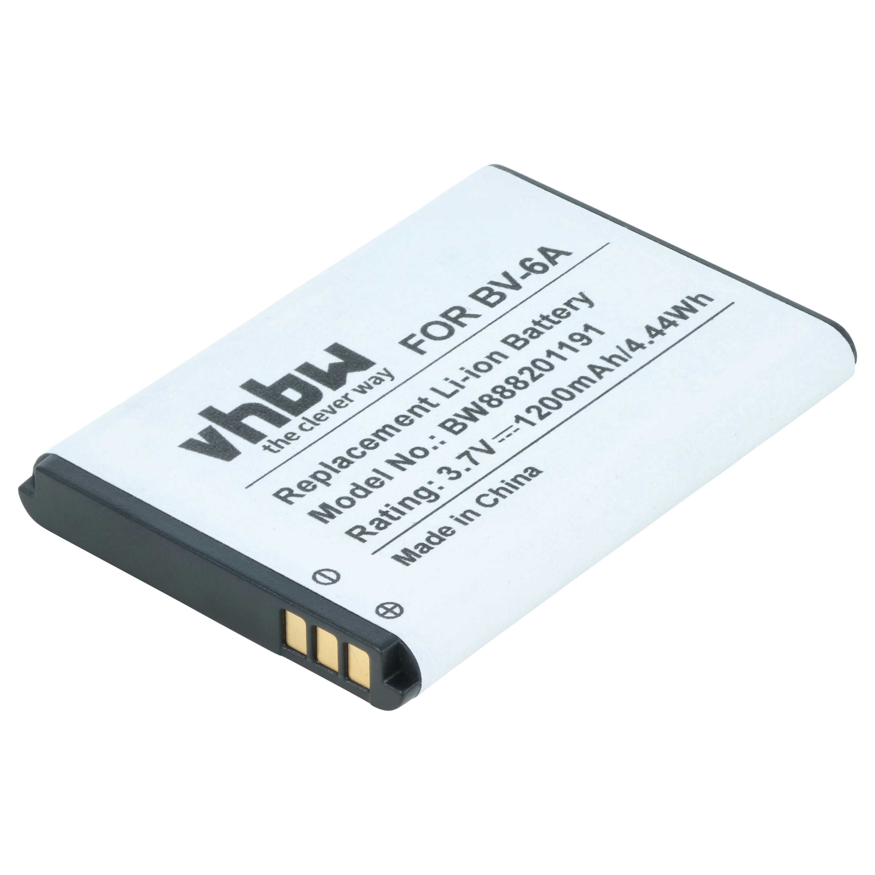 Akumulator do telefonu smartfona zamiennik Nokia BV-6A - 1200 mAh 3,7 V Li-Ion