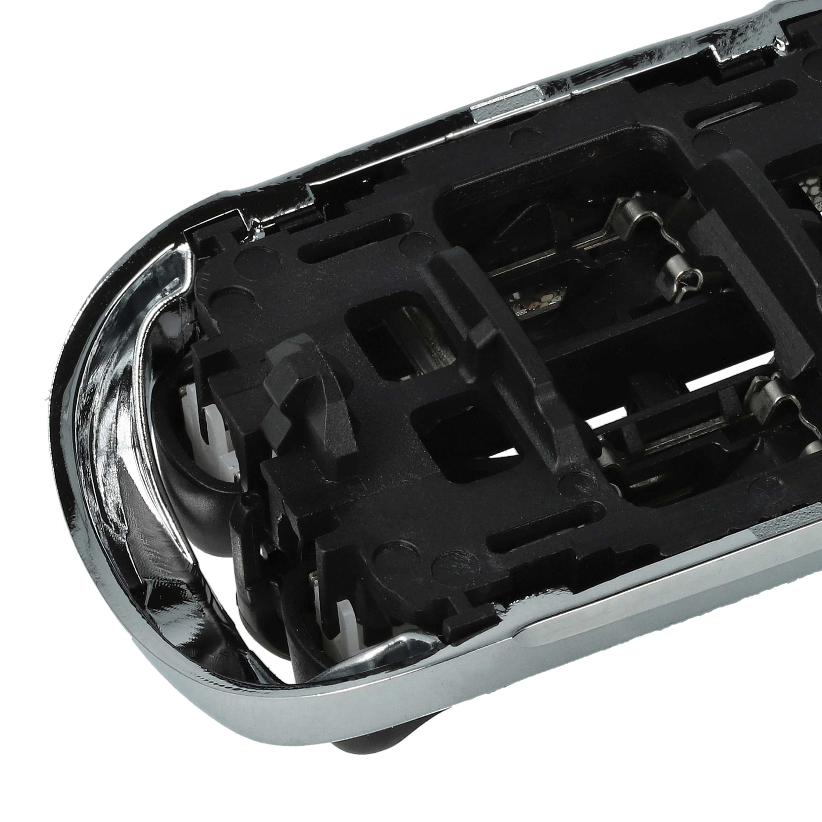 2x cabezales reemplaza Braun 73S, 81746548 para afeitadoras Braun - negro / blanco / plata
