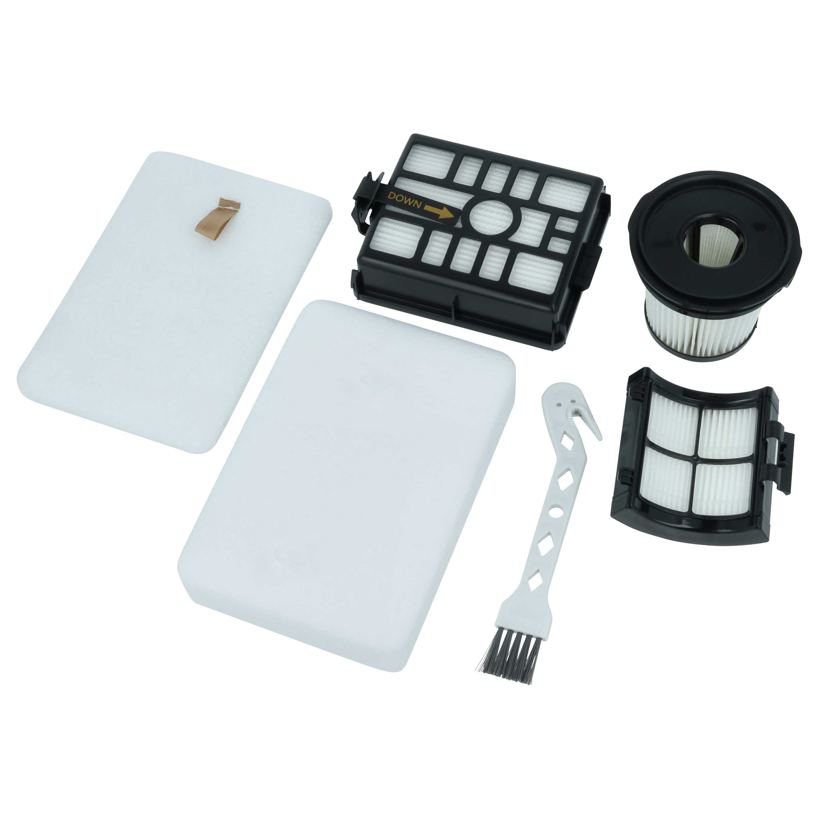 5 Part Filter + Brush Set replaces Shark SF-HA 50 for Shark Vacuum Cleaner