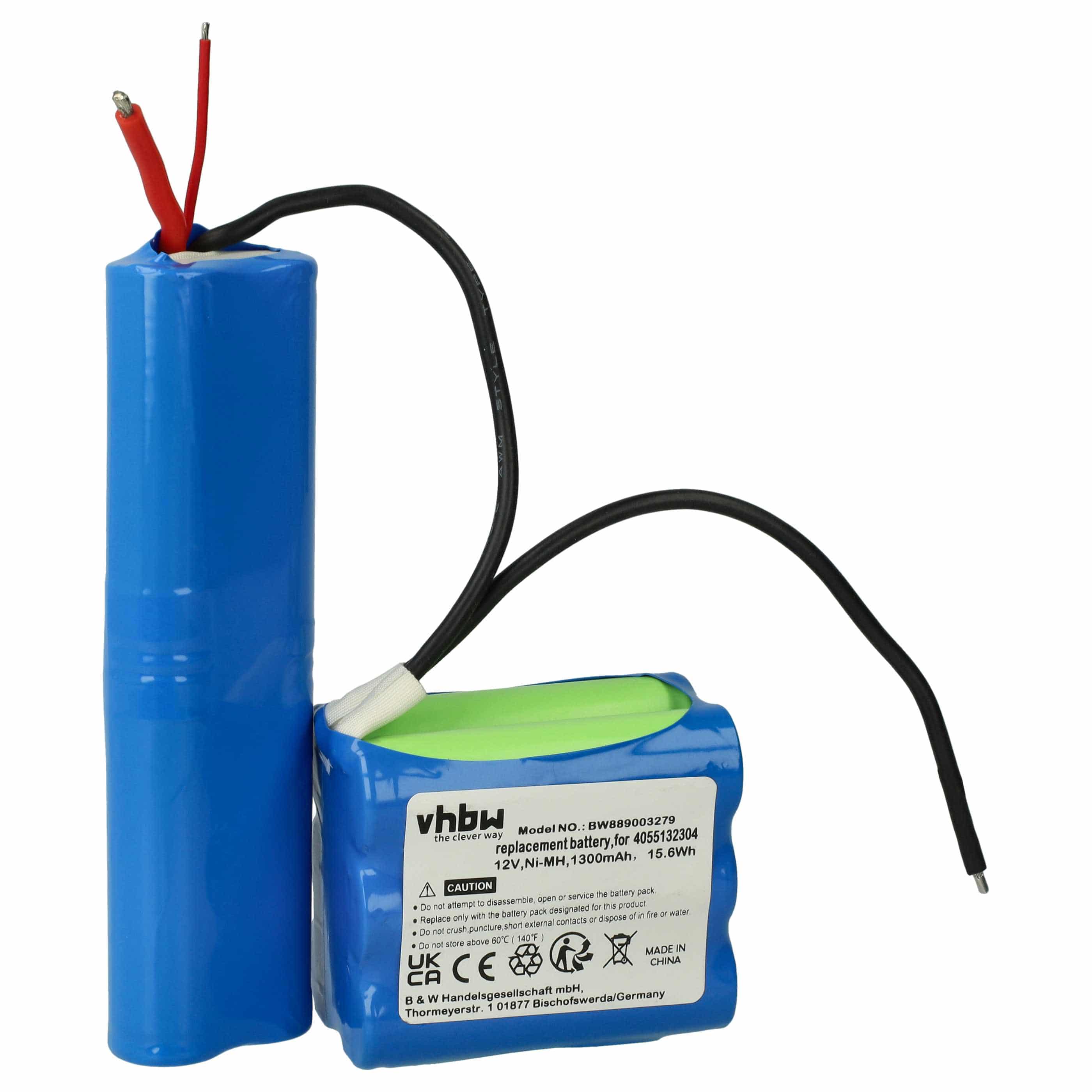 Battery replaces AEG 4055132304 for Electrolux etc. 1300mAh, 12V, NiMH