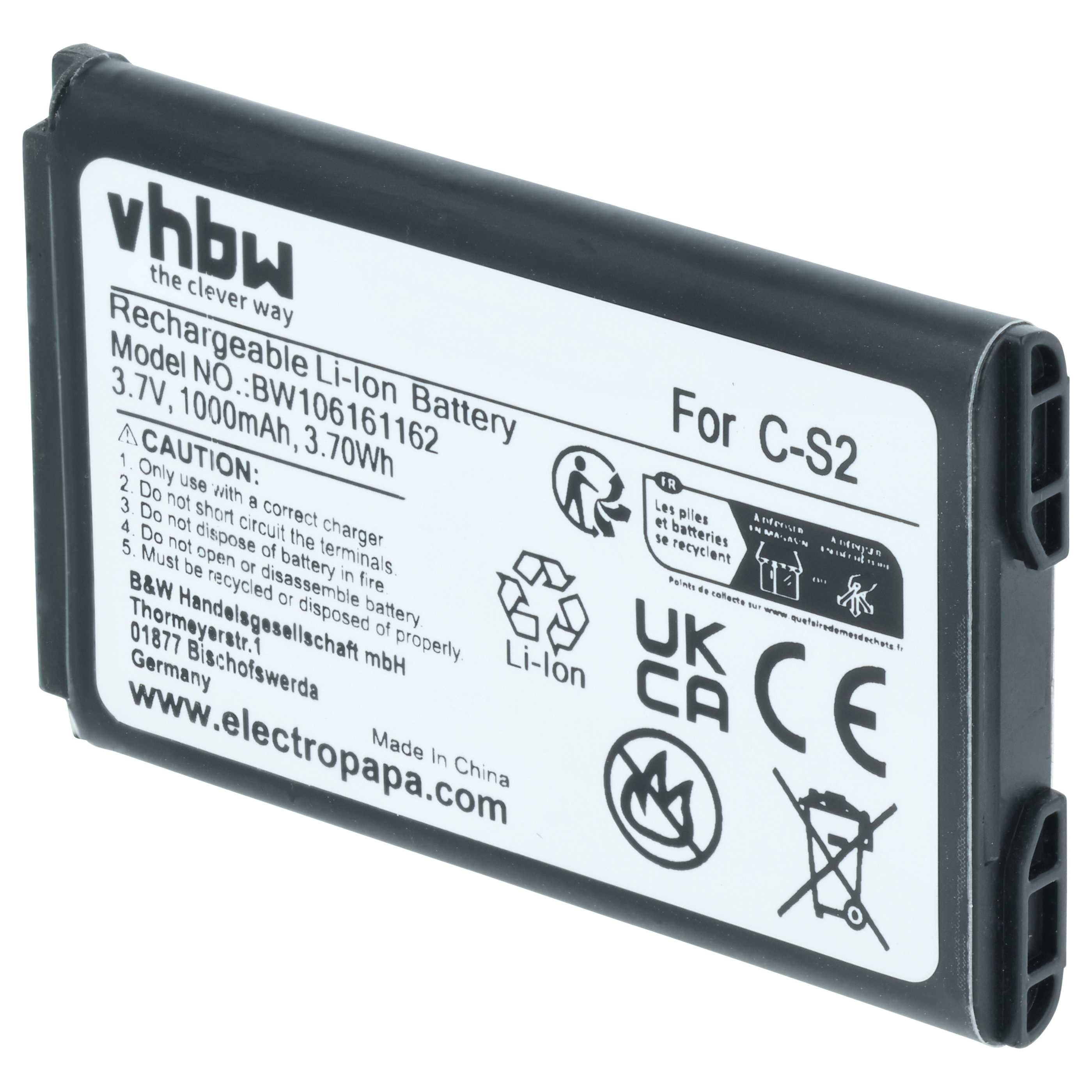 Akumulator do telefonu smartfona zamiennik BlackBerry BAT-06860-003, ACC-06860-304 - 1000 mAh 3,7 V Li-Ion