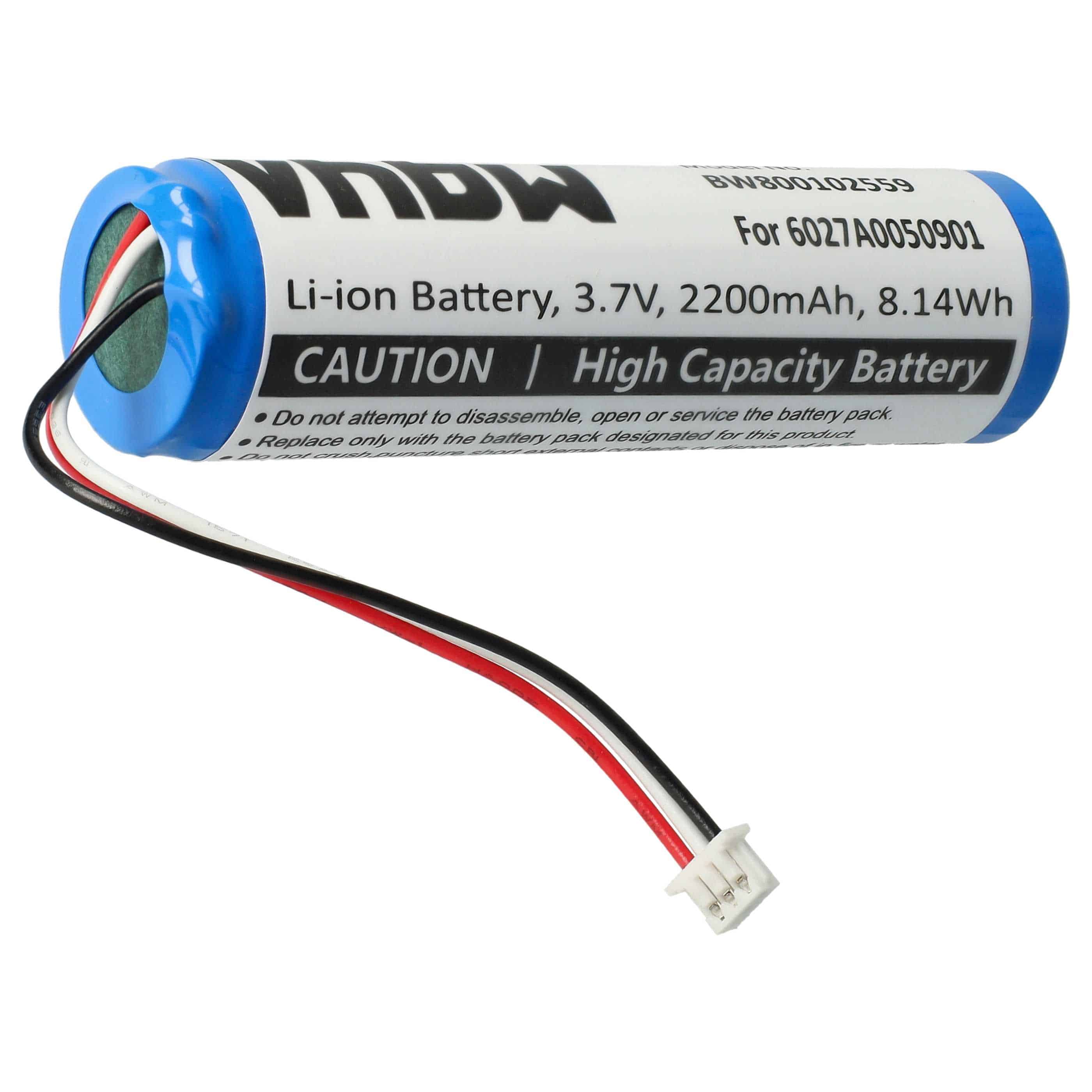 Akumulator do nawigacji GPS zamiennik TomTom MALAGA, 6027A0131301, 6027A0050901, L5 - 2200 mAh 3,7 V Li-Ion