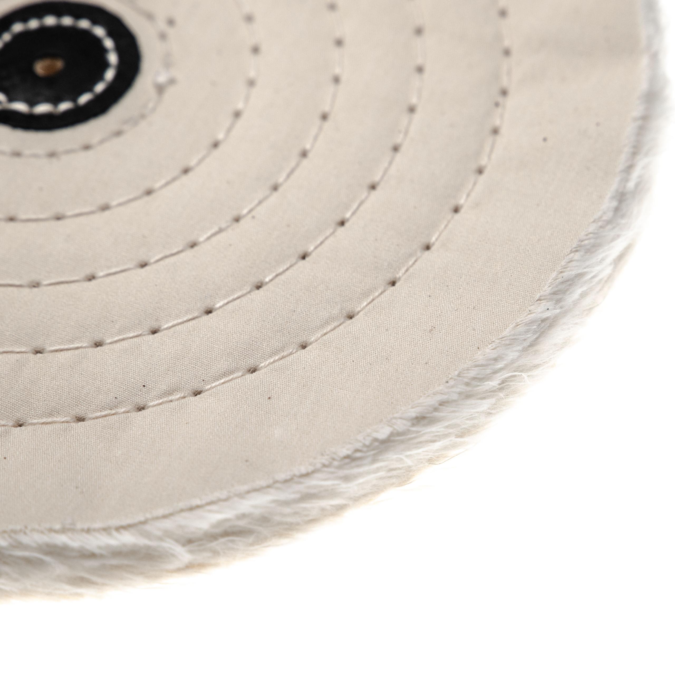 Bonnet de polissage pour modèle courant de meuleuse, perceuse de 21,5cm de diamètre - couleur crème