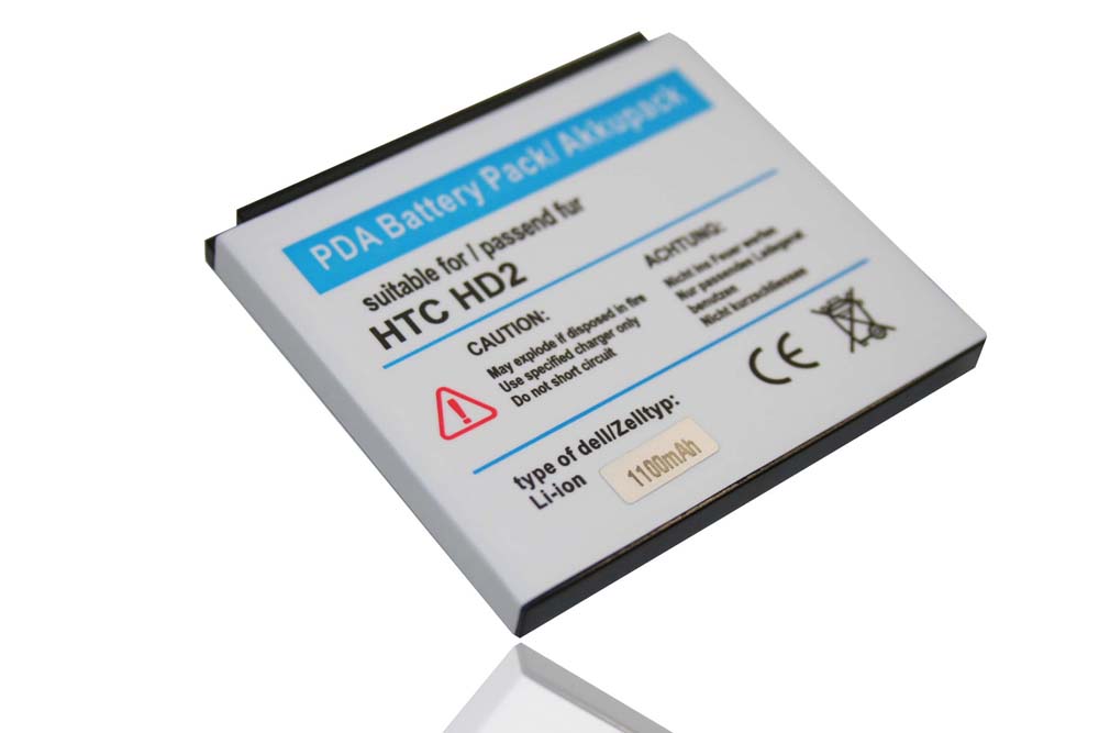 Mobile Phone Battery Replacement for HTC 35H00128-00M, BB81100, BA S400 - 1100mAh 3.7V Li-Ion