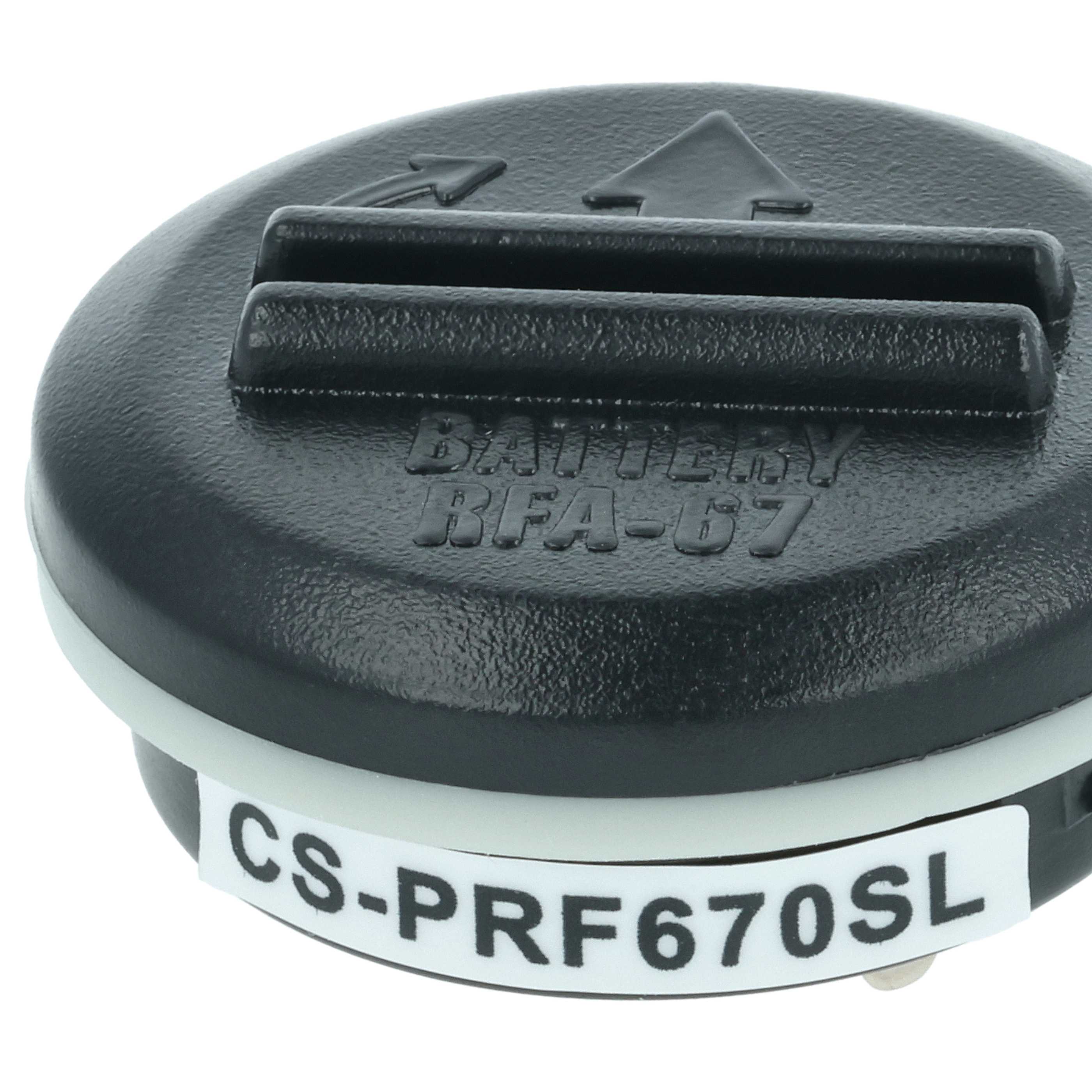 Batteria collare per collare per cani sostituisce PetSafe RFA-67D-11, RFA-67 - 150mAh 6V Li-MnO2