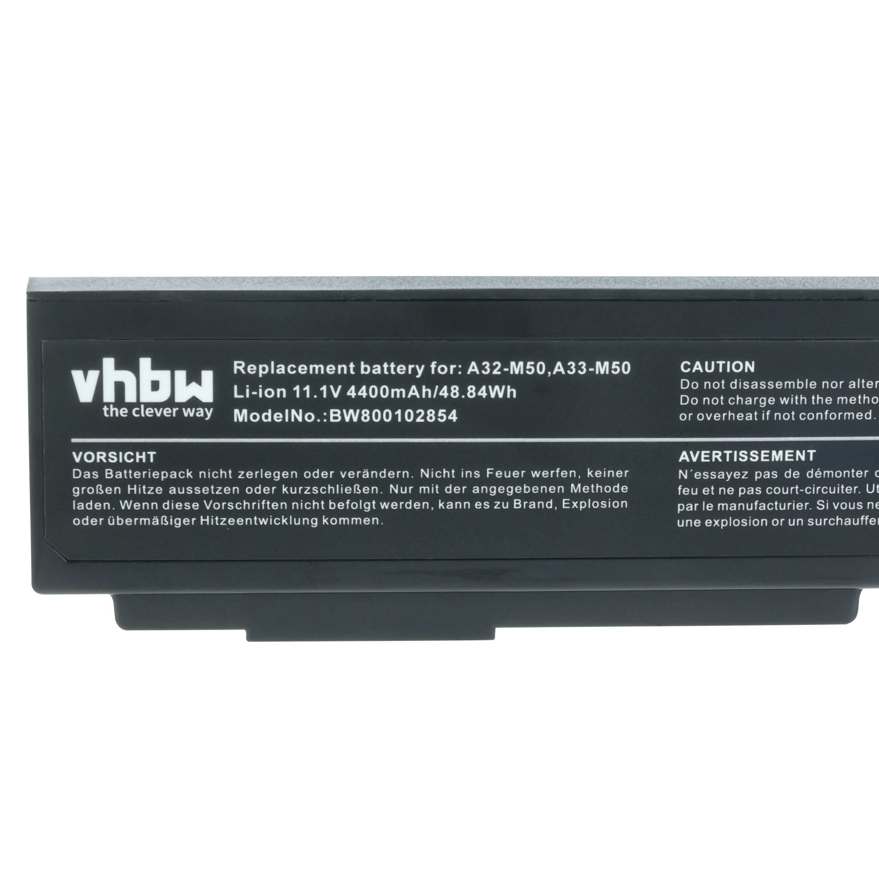 Batteria sostituisce Asus 15G10N373, 15G10N373800, 90-NED1B2100Y per notebook - 4400mAh 11,1V Li-Ion nero