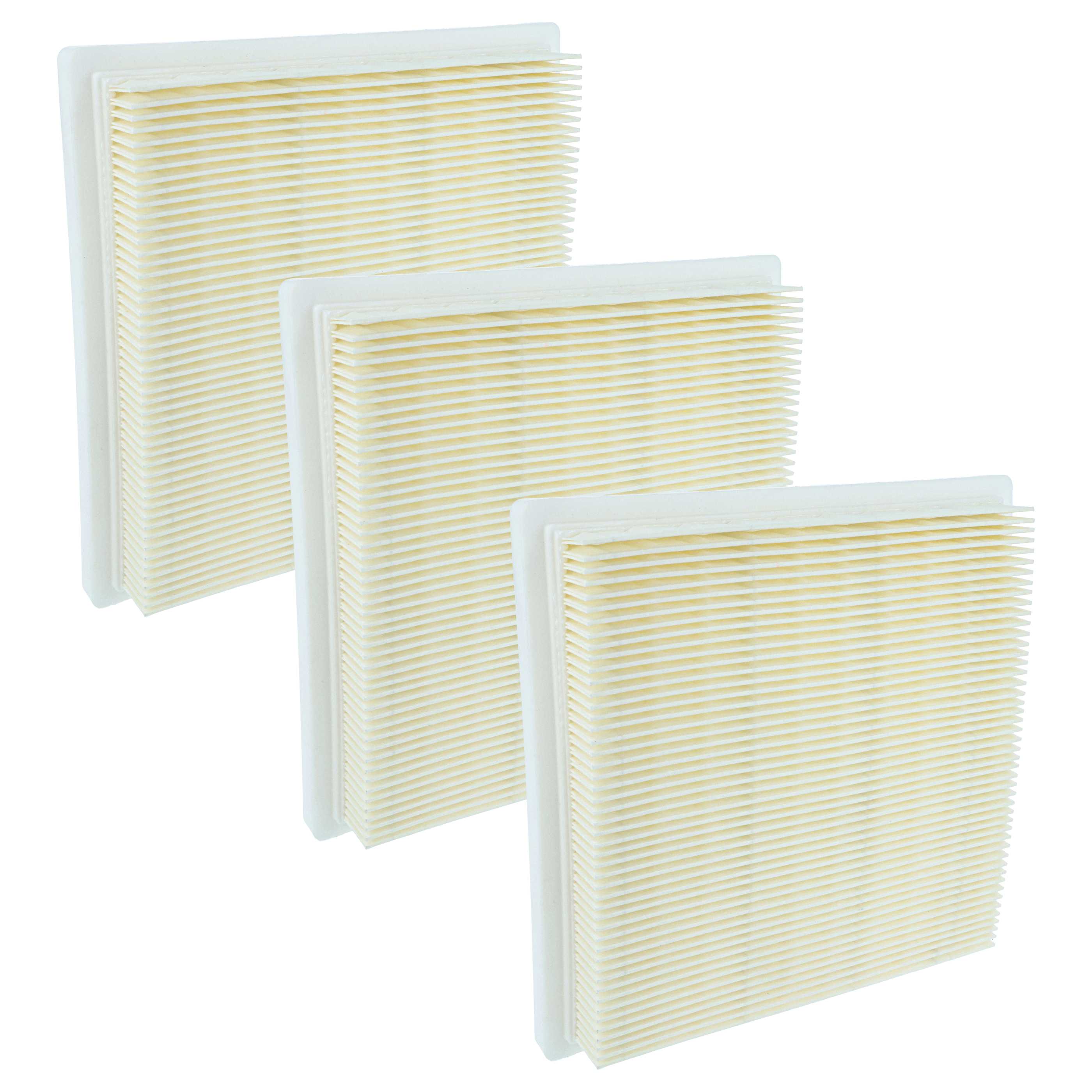 3x flat pleated filter replaces Bosch 2609256F65 for Bosch Vacuum Cleaner