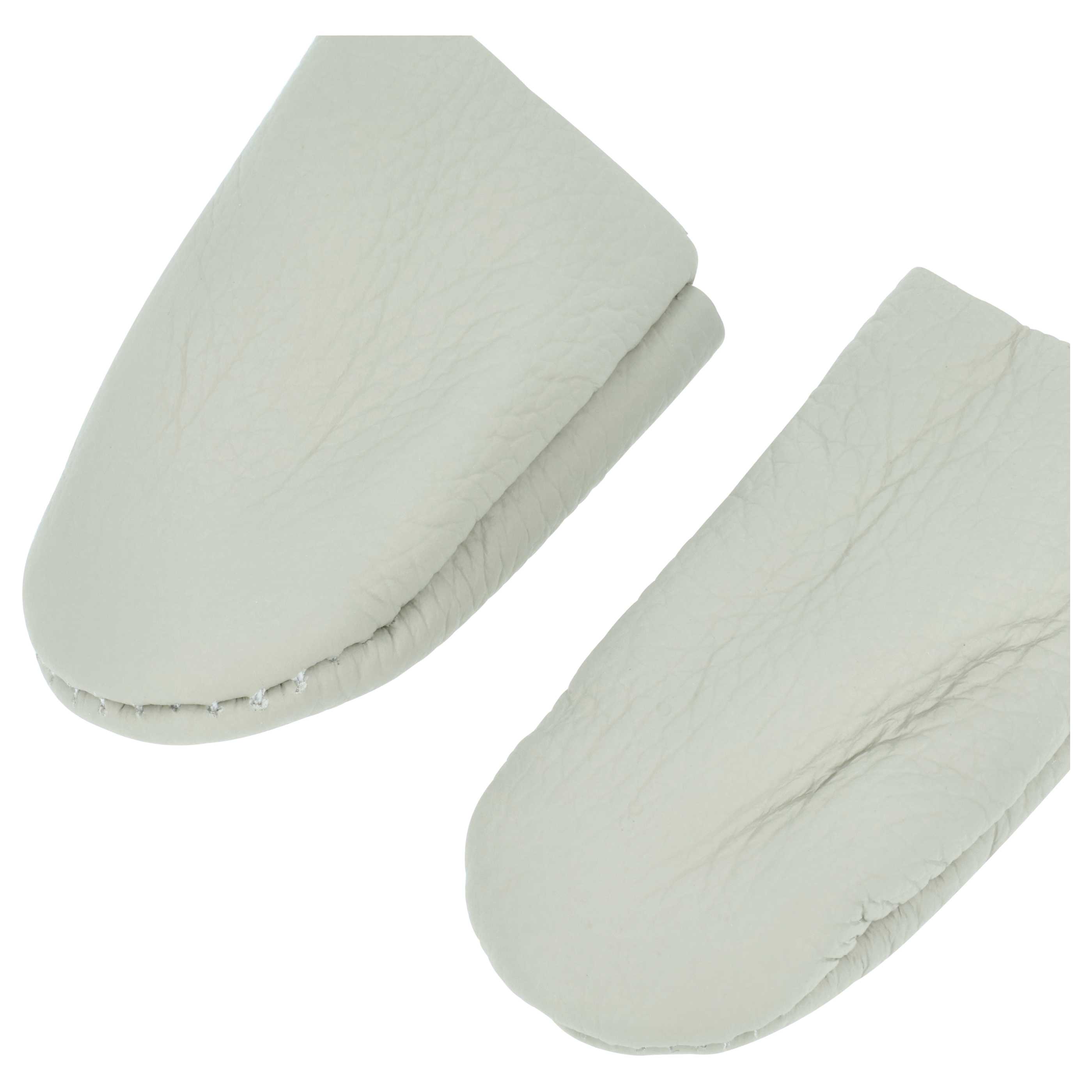 vhbw Protectores de dedos para coser, hilar, tallar, etc. - Set de 2 piezas (protector del pulgar + protector