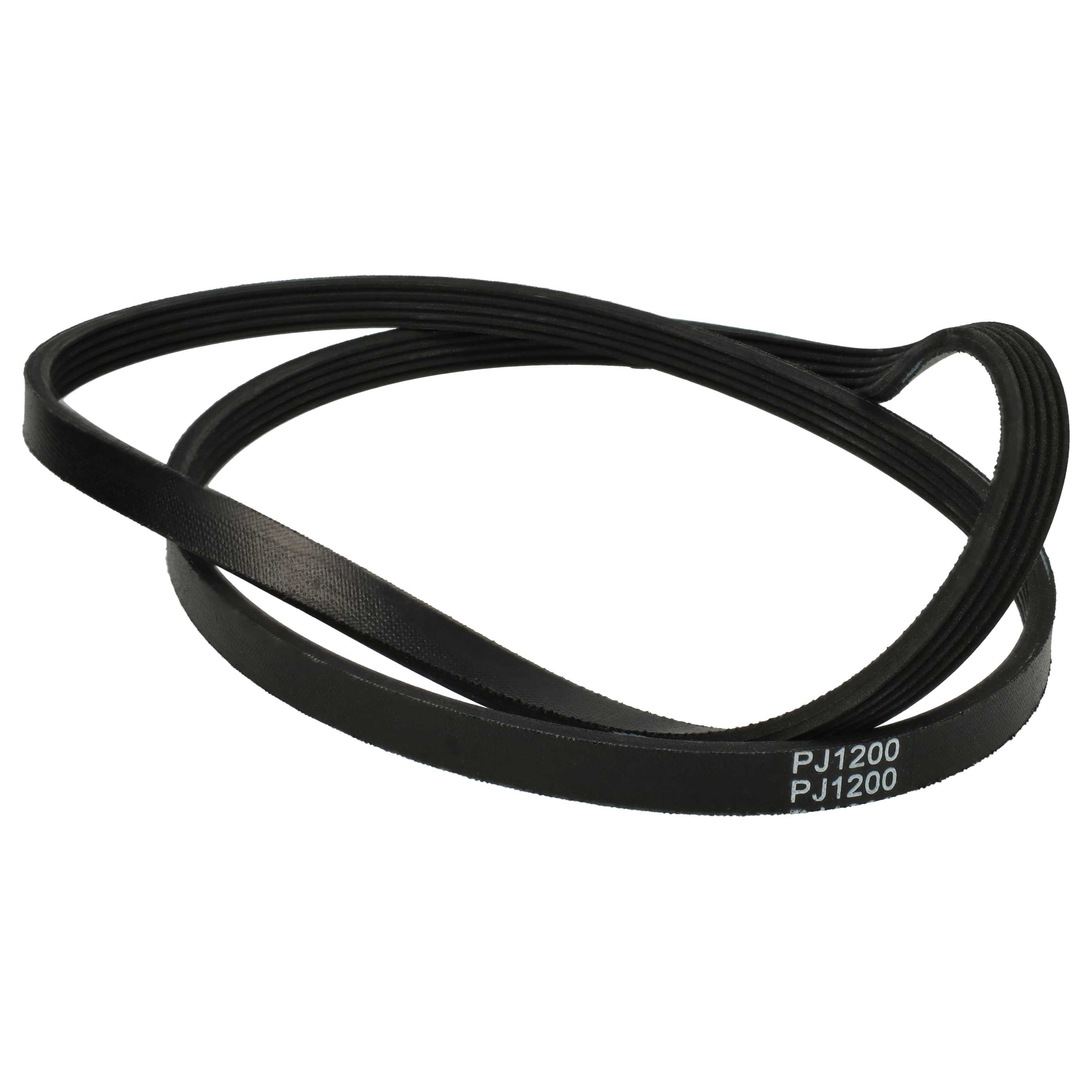 Courroie d'entraînement remplace AEG/Electrolux 1240211100, 1240211308 pour sèche-linge Zanussi - 22,8cm