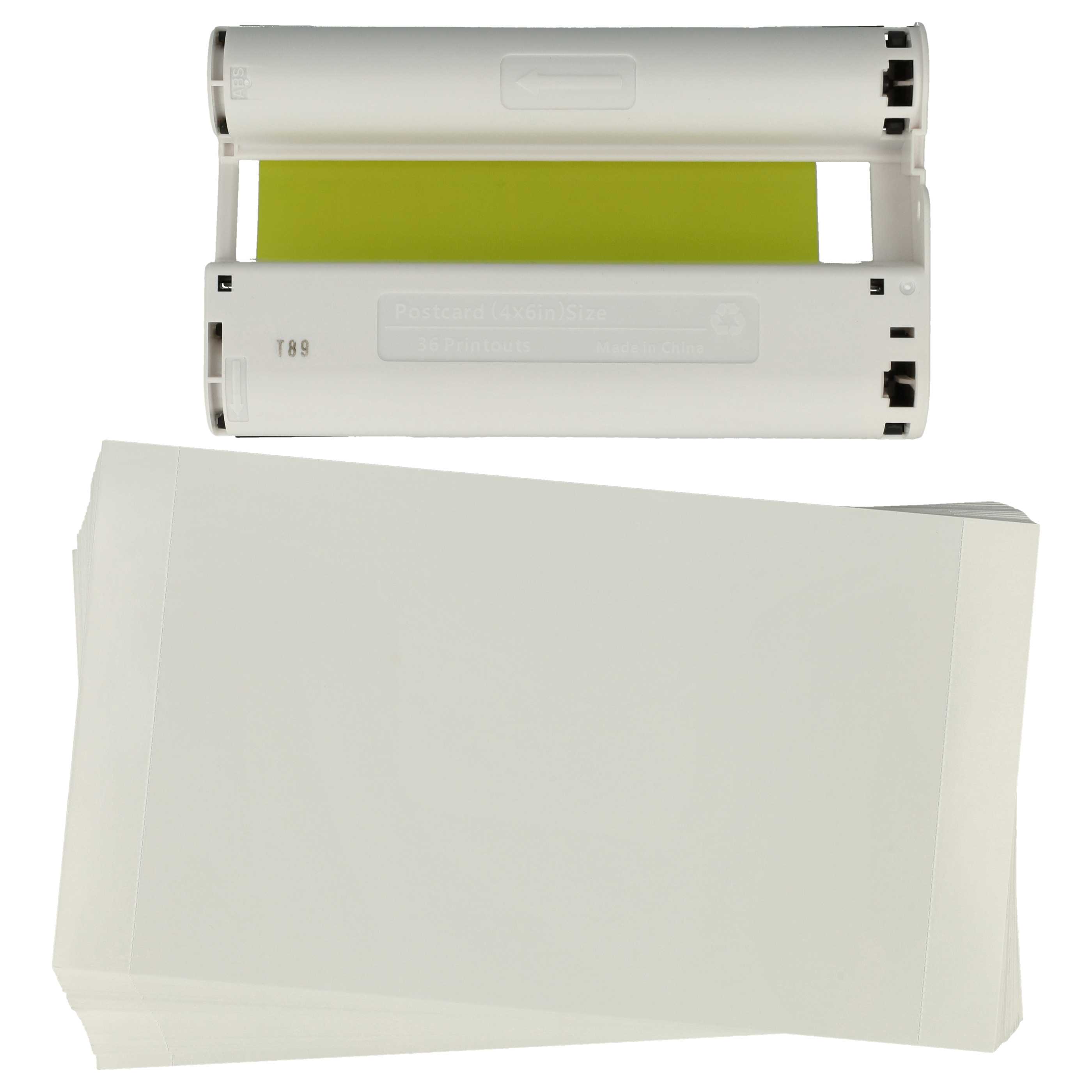 2x Cartridge replaces Canon 7737A001, KP-36IN for Canon Photo Printer - C/M/Y + 36x Photo Paper Sheet