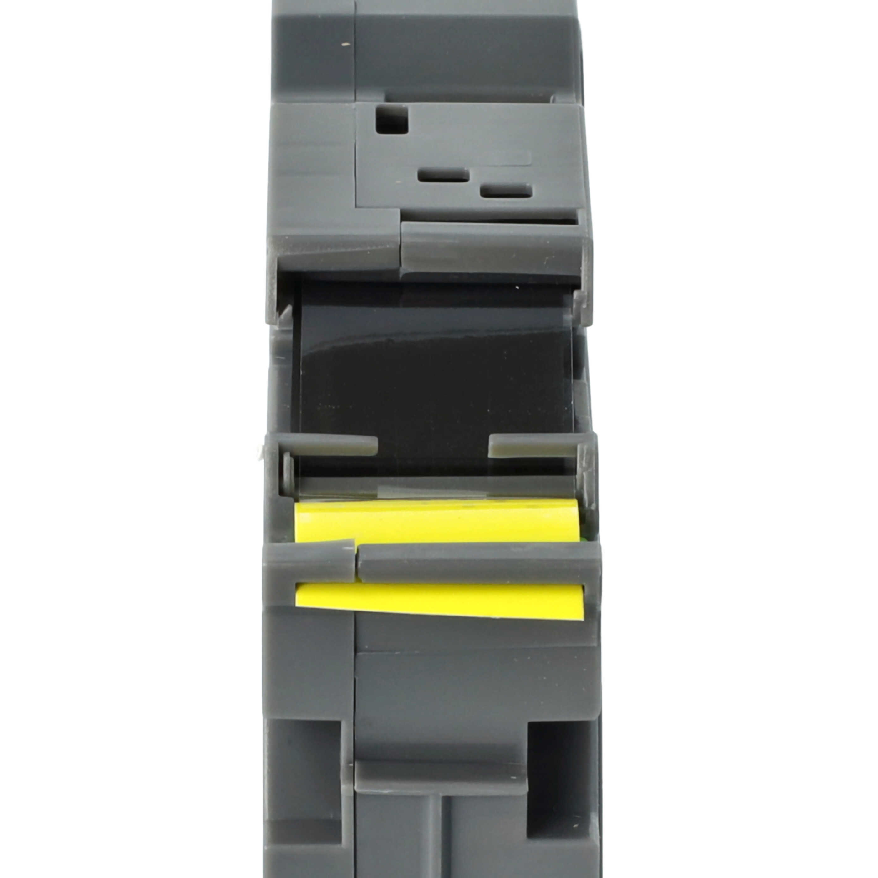 Cassette à ruban remplace Brother TZ-FX641, TZE-FX641 - 18mm lettrage Noir ruban Jaune, souple