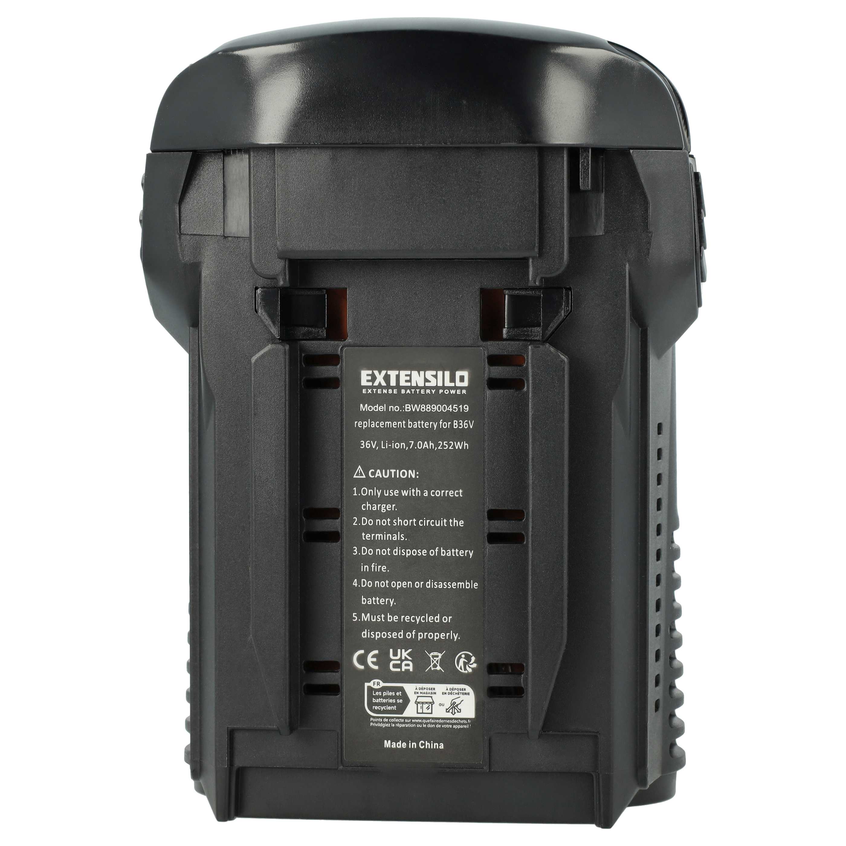 3x Battery replaces Hilti B36, B36V, 2203932, 418009 Electric Power Tool - 7000 mAh, 36 V, Li-Ion