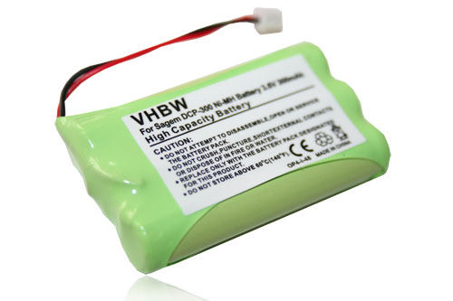 Landline Phone Battery Replacement for T307, GP 30AAAAH3BMX - 300mAh 3.6V NiMH