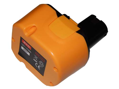 Electric Power Tool Battery Replaces Ryobi 4400005, 1400670, 1400652B, 1400652, 1400143 - 3300 mAh, 12 V, NiMH