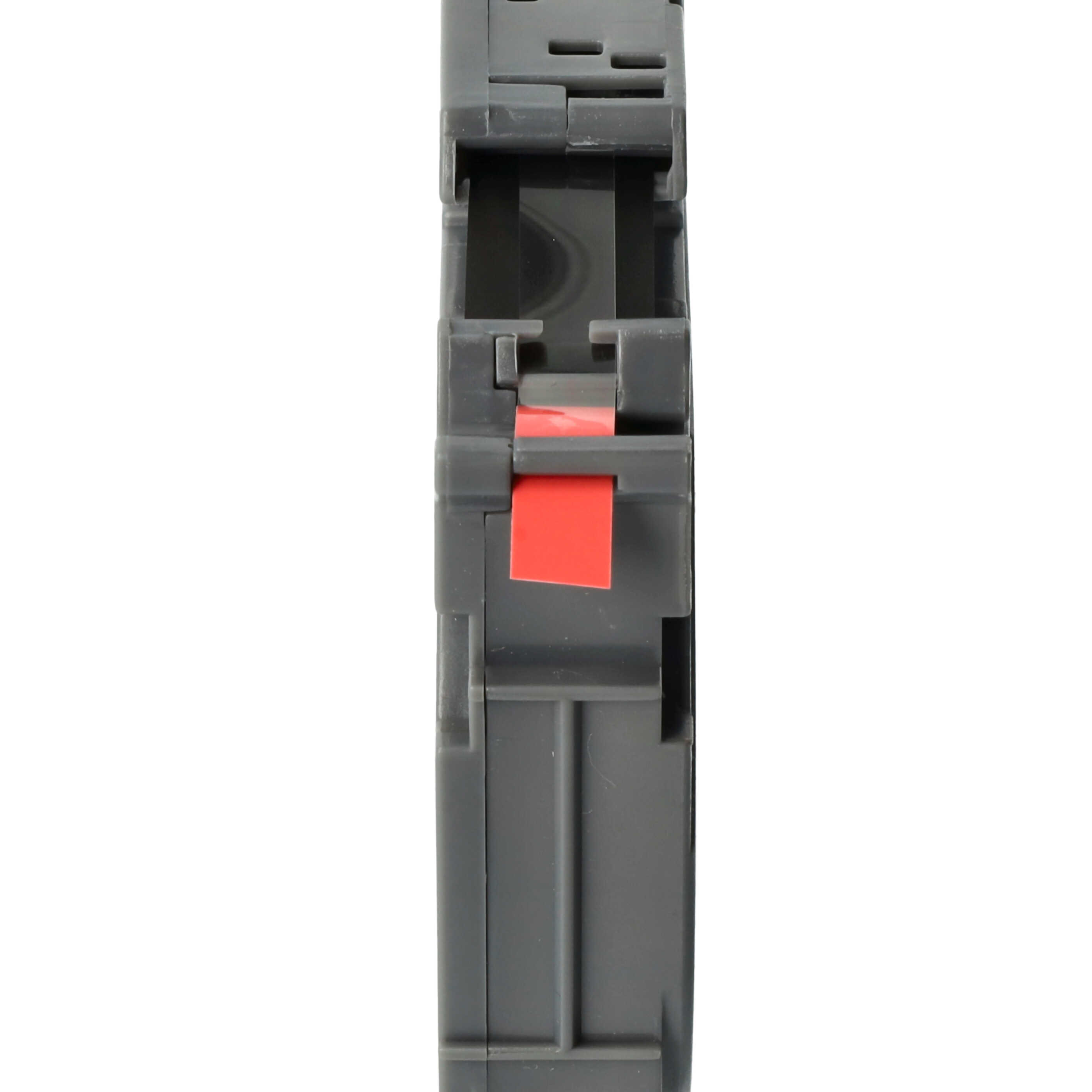 Cassetta nastro sostituisce Brother TZE-S411 per etichettatrice Brother 6mm nero su rosso, extra forte