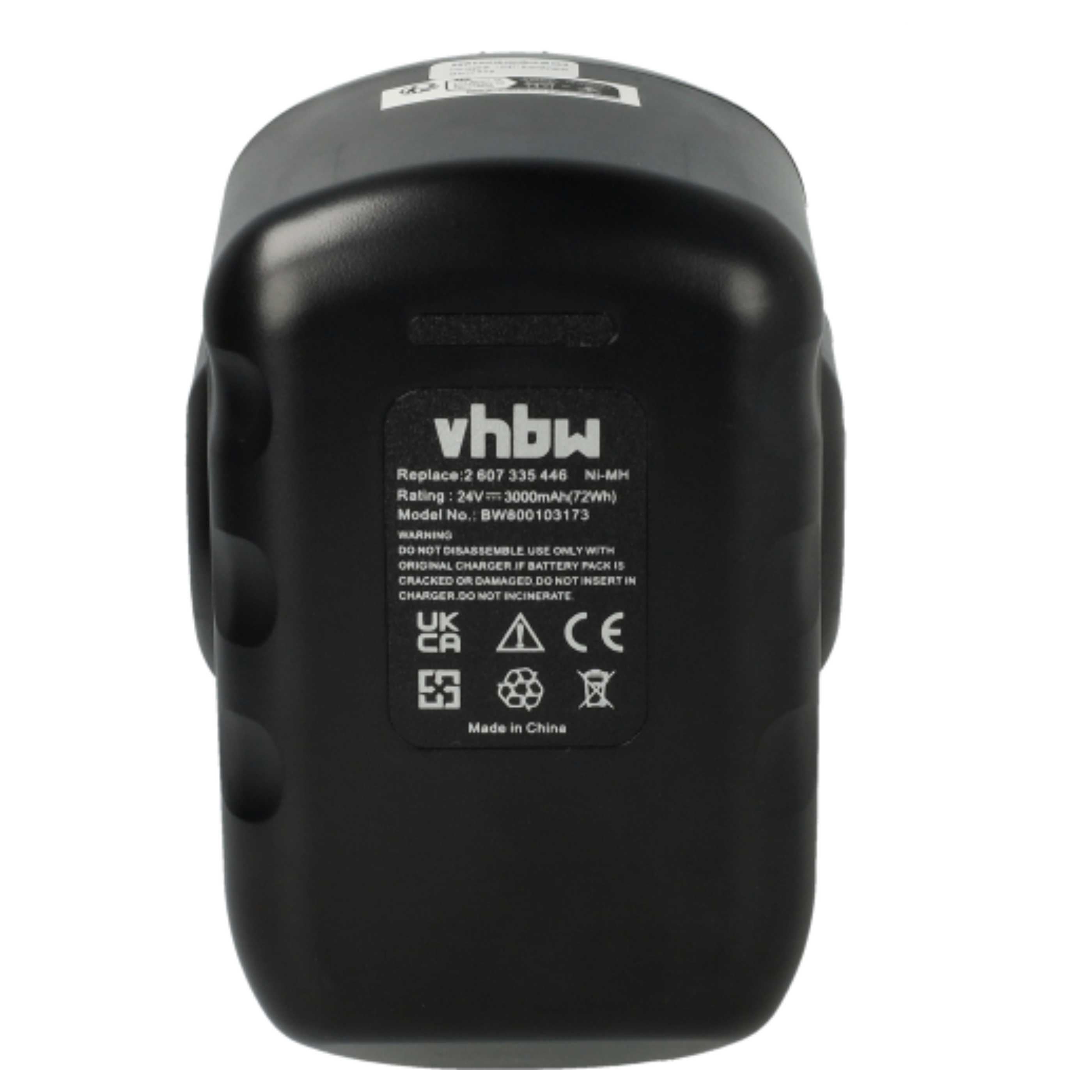 3x Battery replaces Bosch 2607335268, 2607335280, 2607335279 Electric Power Tool - 3000 mAh, 24 V, NiMH