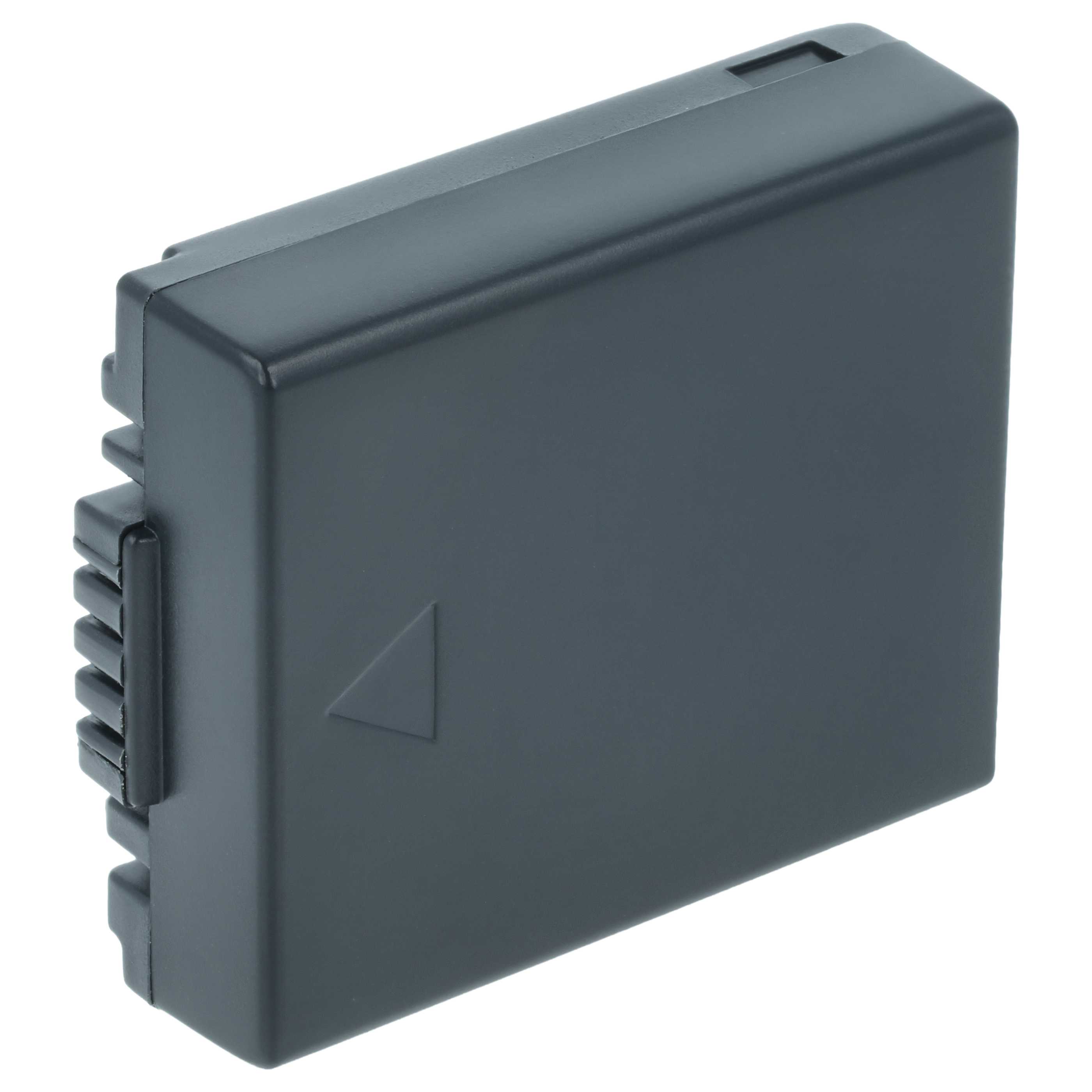 2x Battery suitable for Panasonic Lumix DMC-FZ10, DMC-FZ15, DMC-FZ20, DMC-FZ5 - 550mAh, 7.2V, Li-Ion
