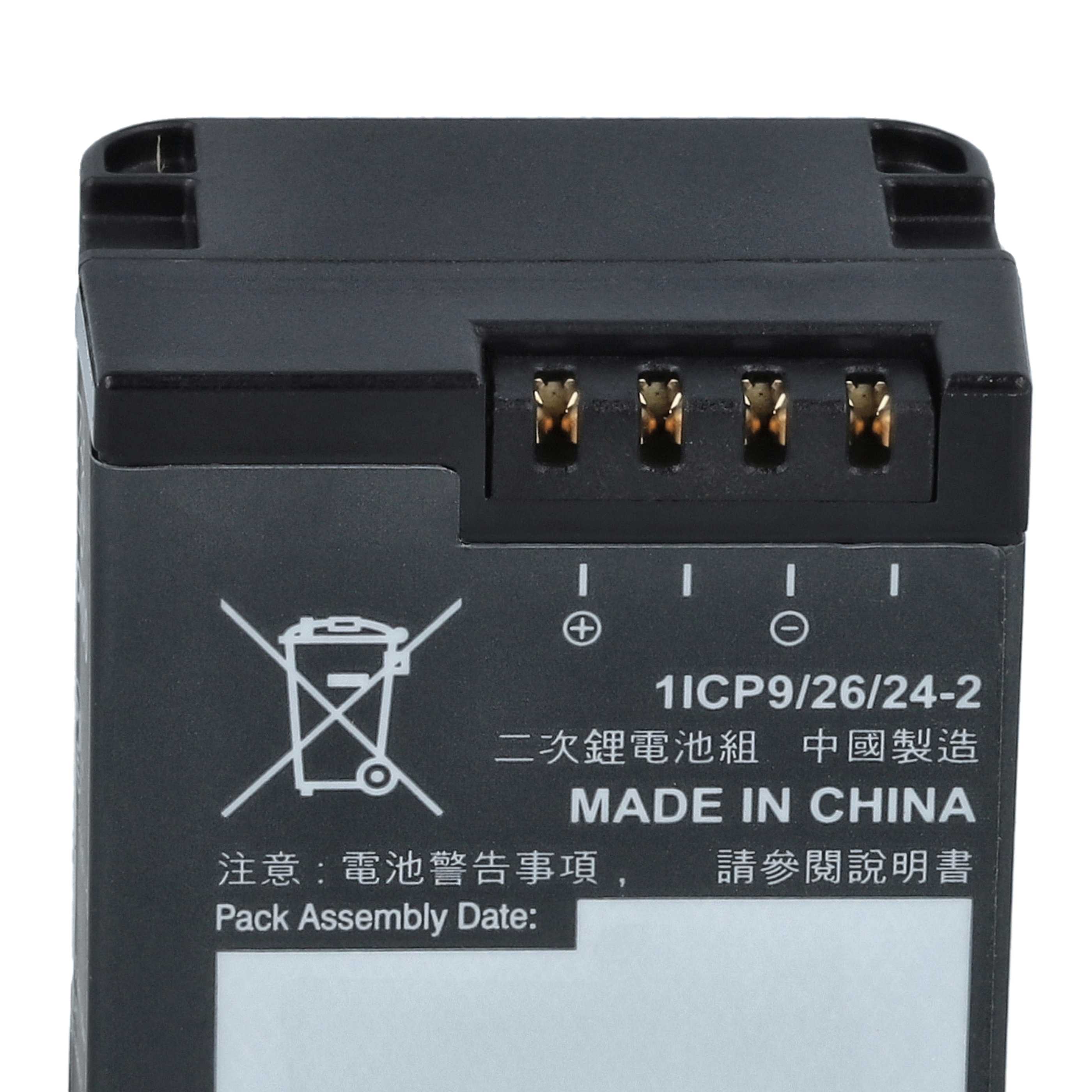 Videocamera 2x Battery replaces Garmin 010-01363-10, 010-12256-01, 361-00080-00 - 980 mAh 3.8 V Li-polymer