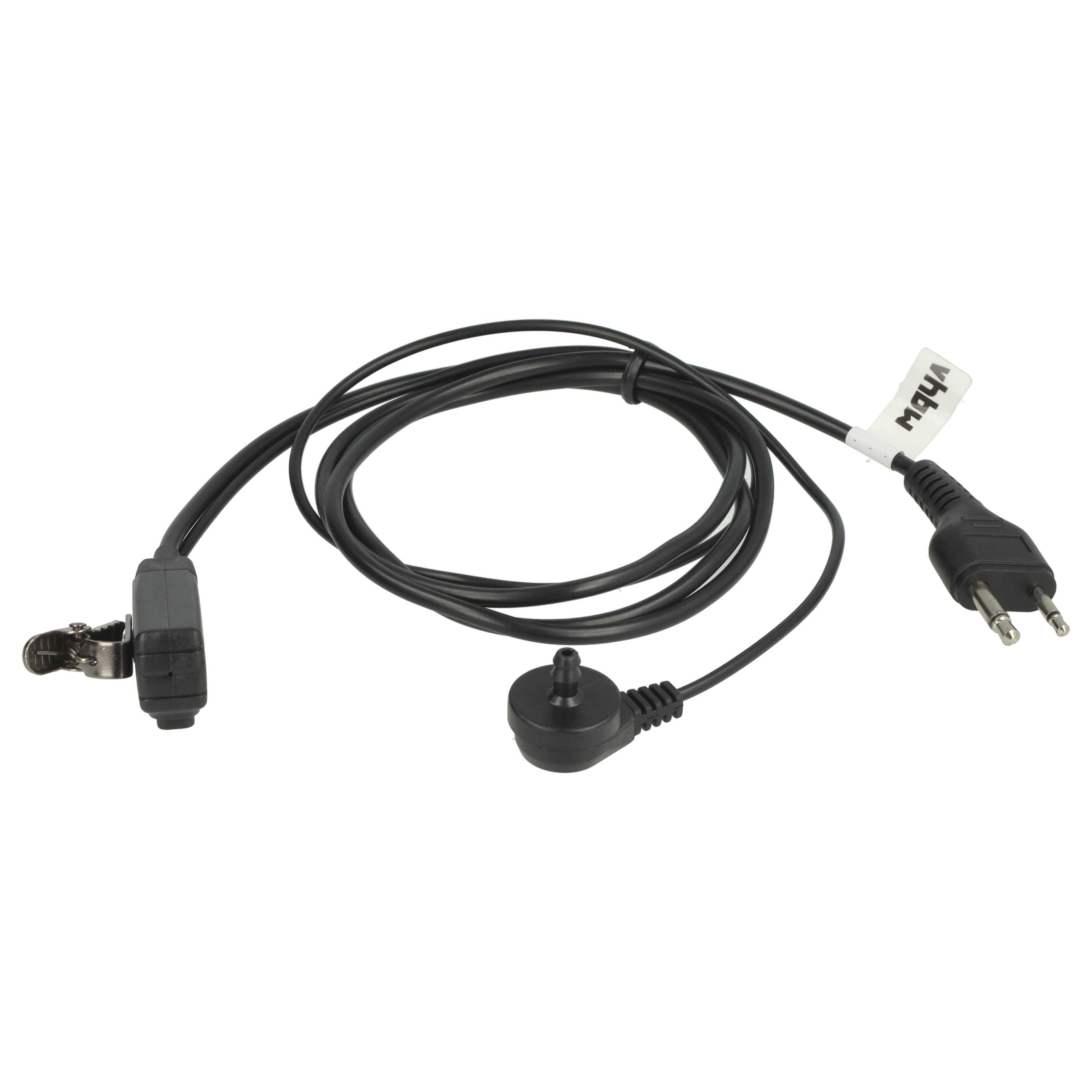 Security Radio Headset suitable for Retevis / Motorola / Hytera MTX900 - "Take Call Button", Clip Mount + Phon