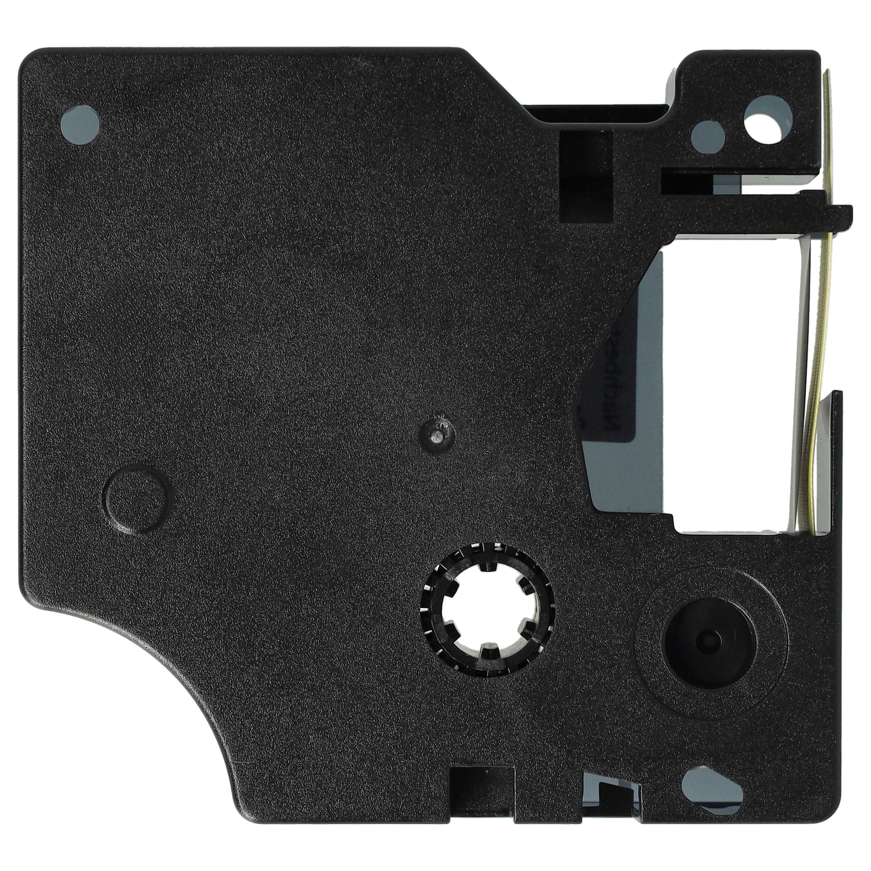 Label Tape replaces Dymo 18490 - 12 mm Black to Yellow, Nylon