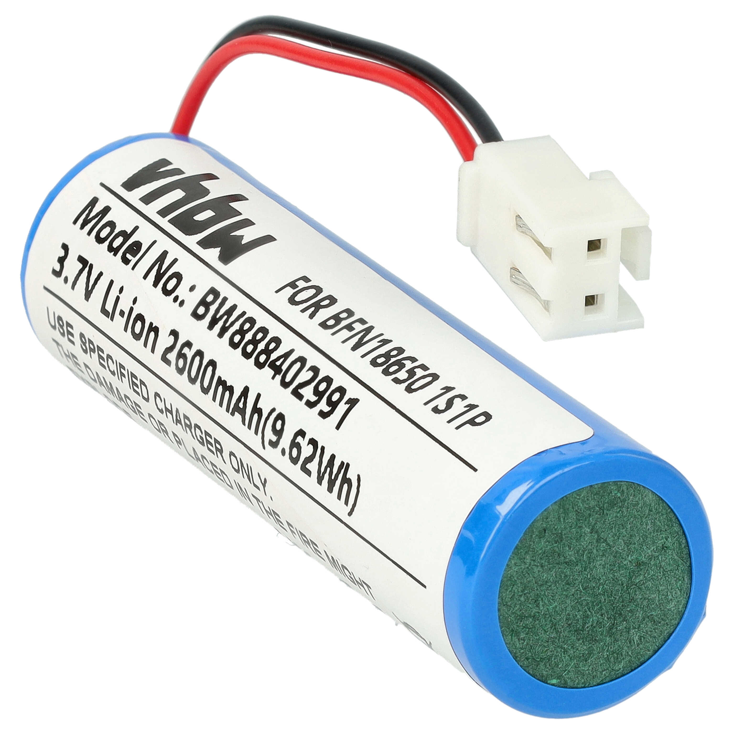 Akku als Ersatz für Leifheit BFN18650 1S1P für Leifheit - 2600mAh 3,7V Li-Ion