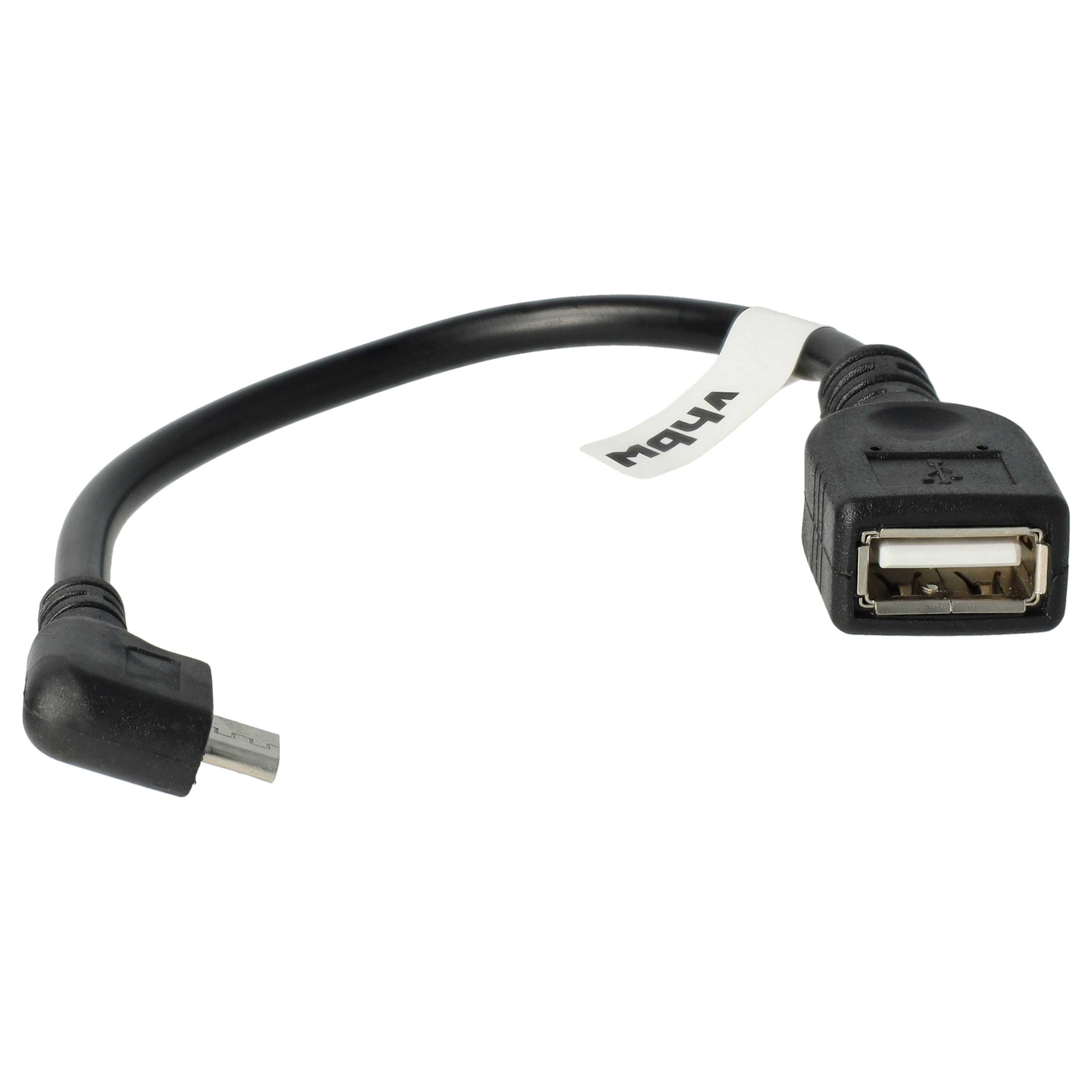 Adaptador OTG Micro-USB a USB (hembra) ángulo 90° para smartphones, tablets, computadora 