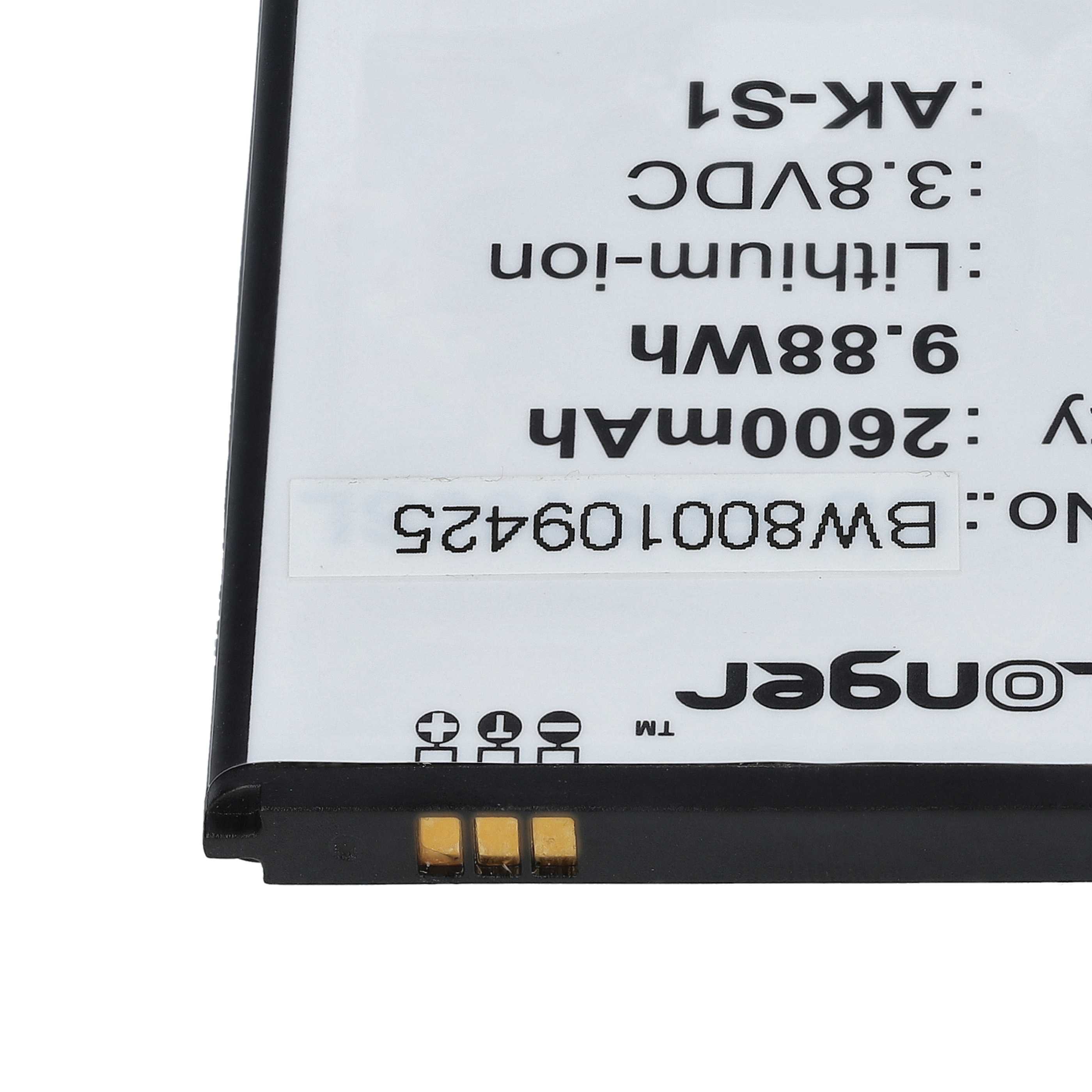 Akumulator do telefonu smartfona zamiennik Emporia AK-S1(V1.0), AK-S1 - 2600 mAh 3,8 V Li-Ion