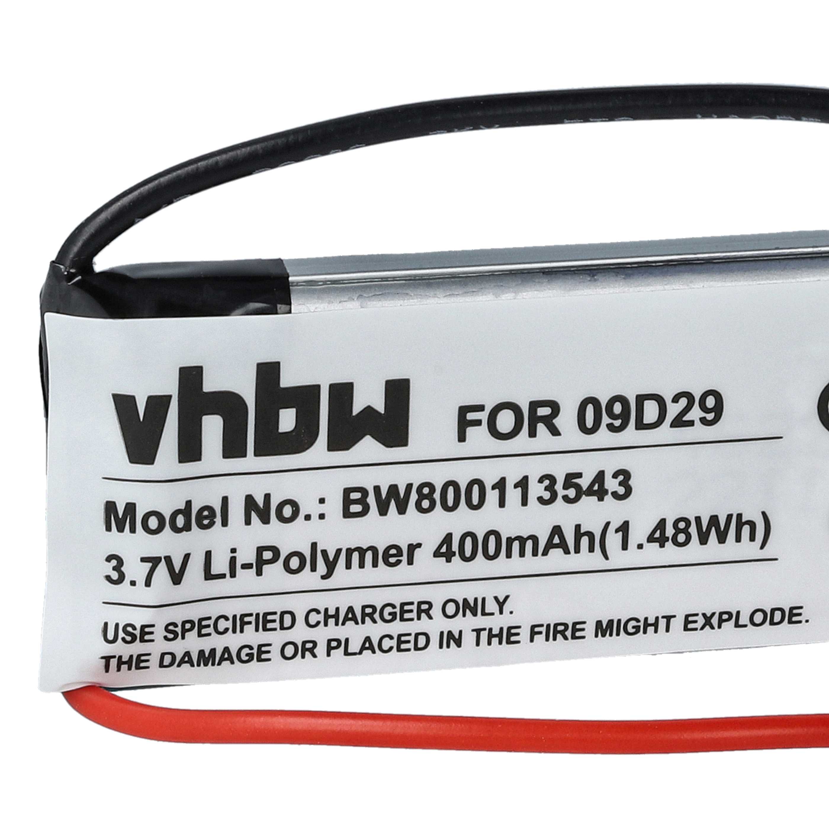 Akumulator do słuchawek bezprzewodowych zamiennik 09D29, H452050, BAT00008 - 400 mAh 3,7 V LiPo