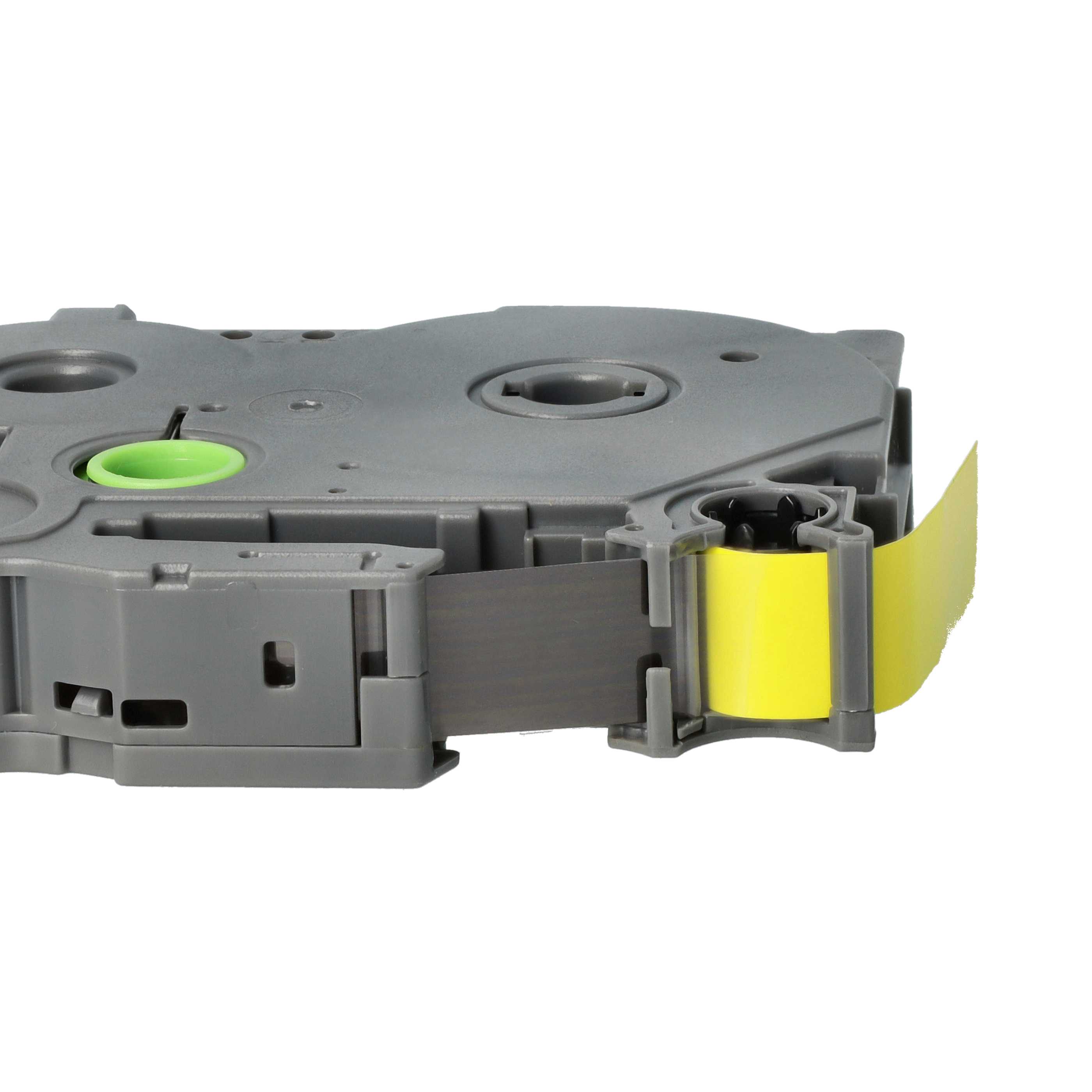 3x Label Tape replaces Brother TZE-631S - 12 mm Black to Yellow