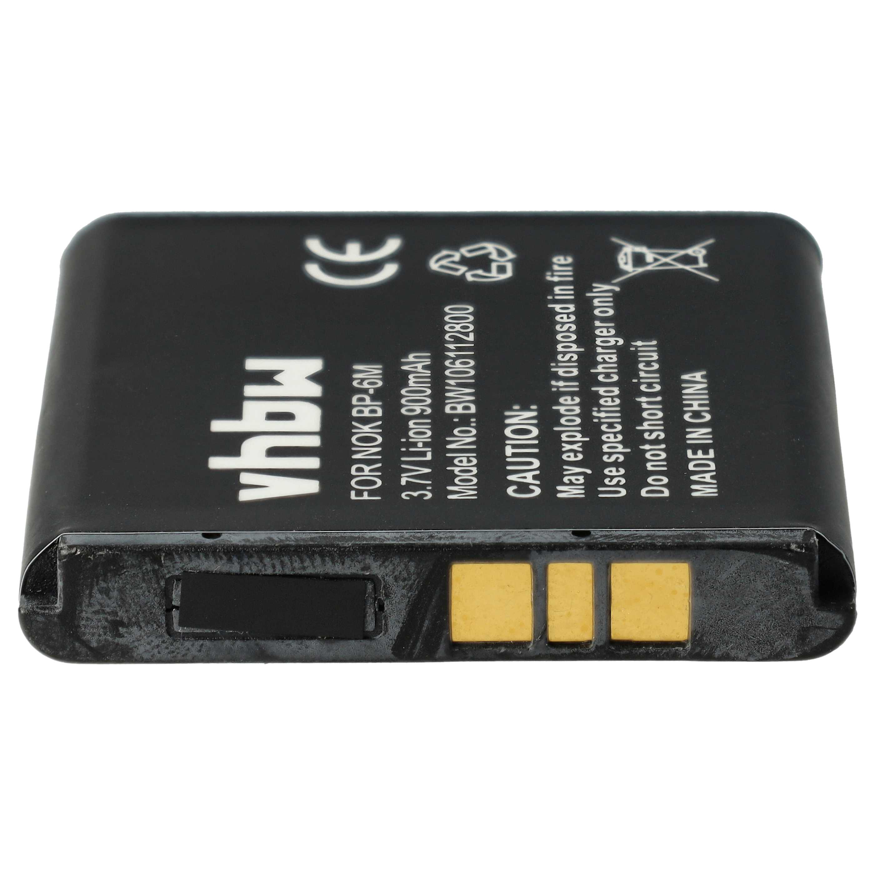 Batería reemplaza Nokia BP-6M para - 900 mAh 3,7 V Li-Ion
