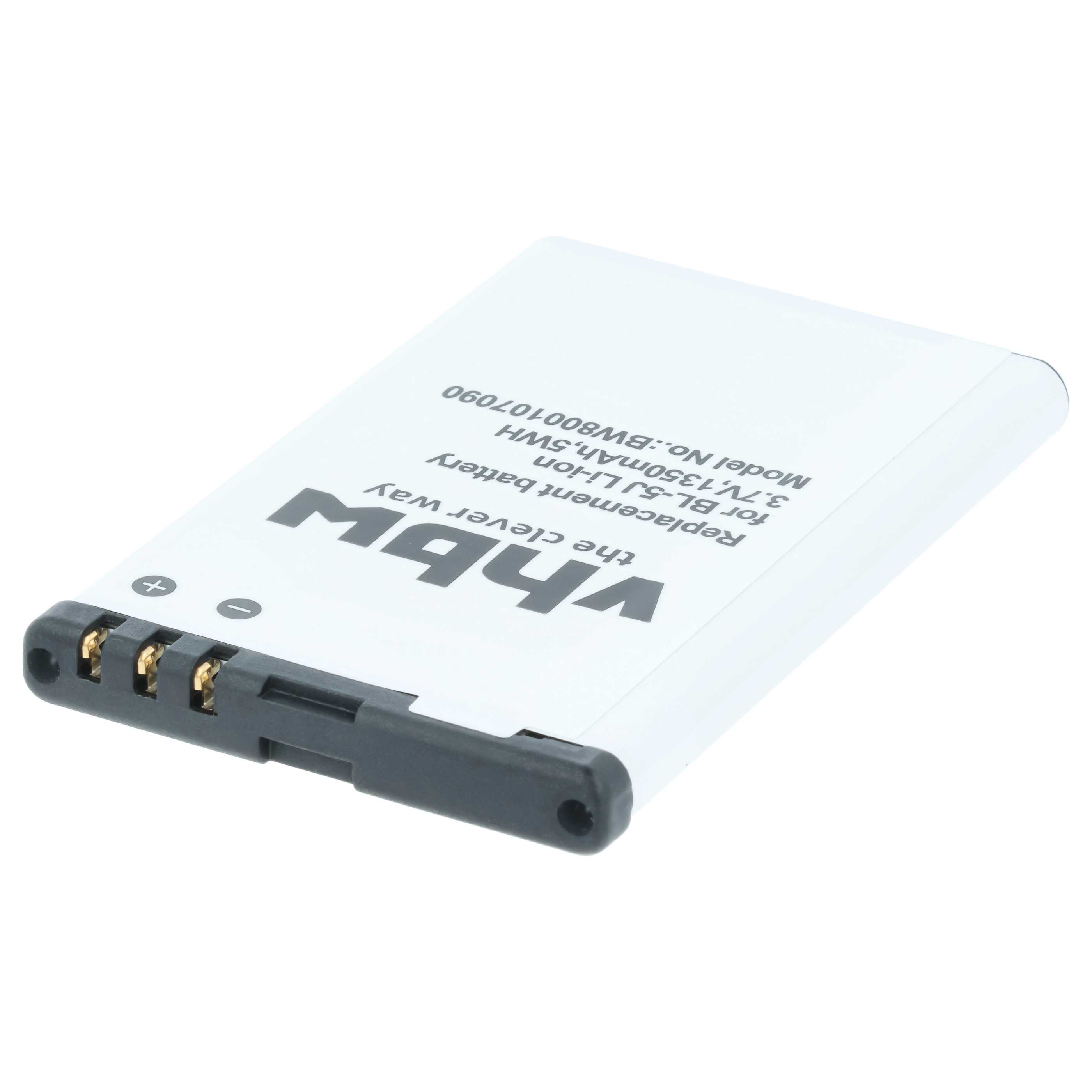 Akumulator do telefonu smartfona zamiennik Nokia BL-5J - 1350 mAh 3,7 V Li-Ion